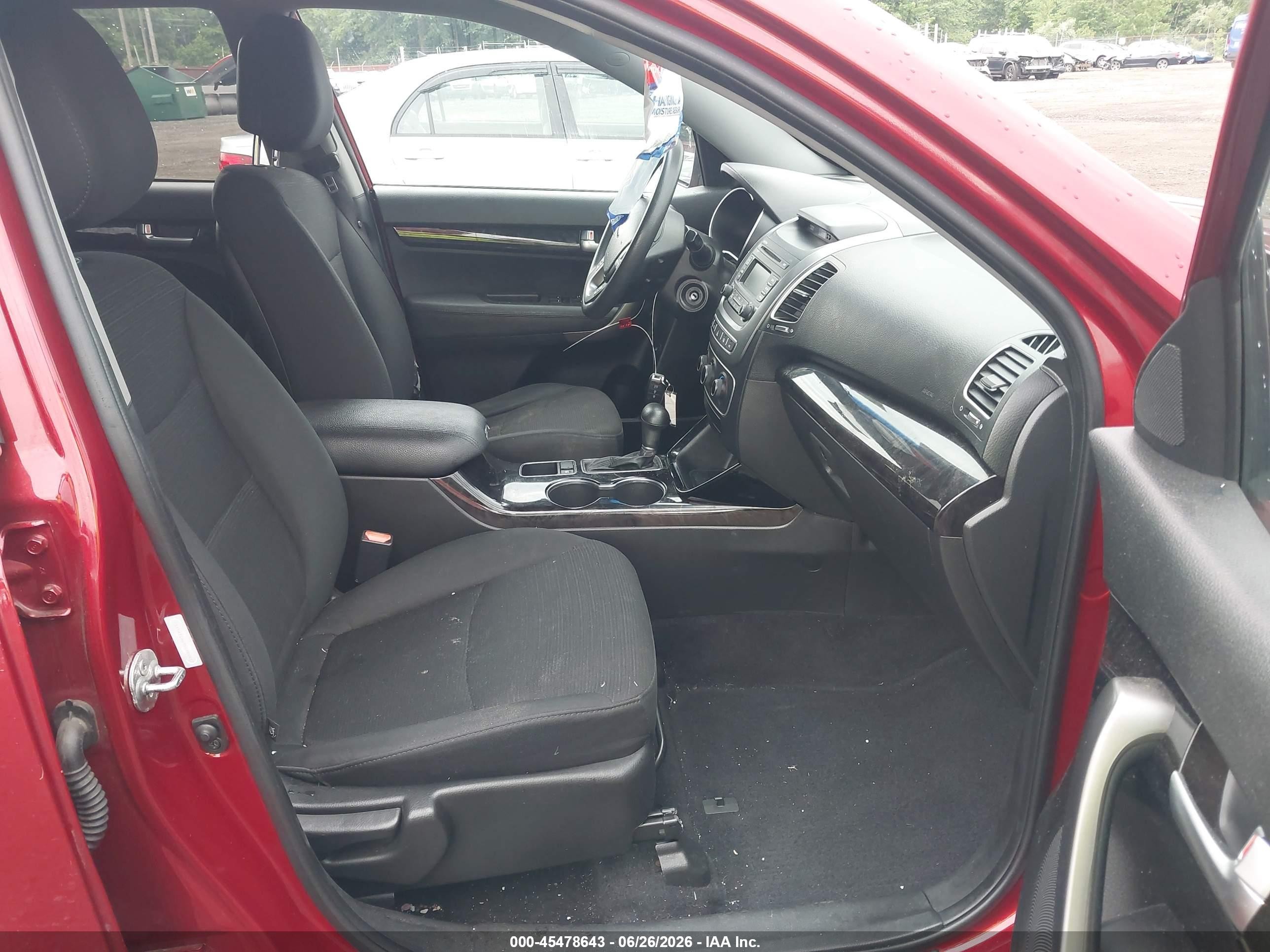 2014 Kia Sorento Lx Red vin: 5XYKTCA67EG488417