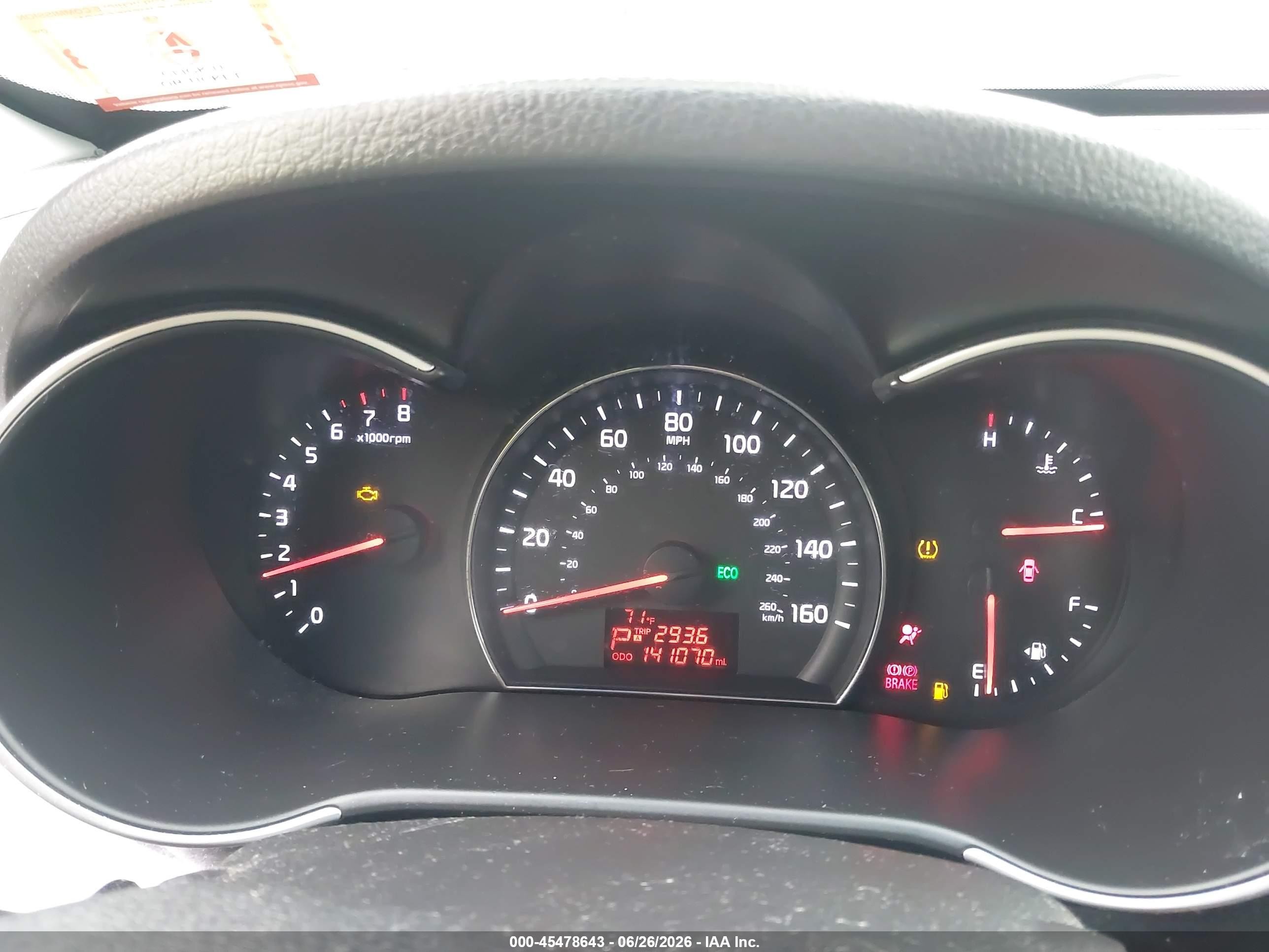 2014 Kia Sorento Lx Red vin: 5XYKTCA67EG488417