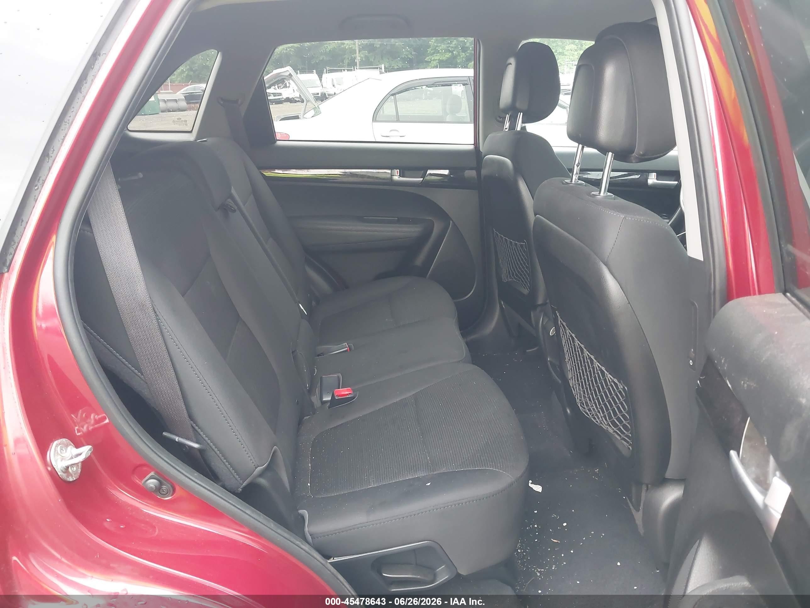2014 Kia Sorento Lx Red vin: 5XYKTCA67EG488417