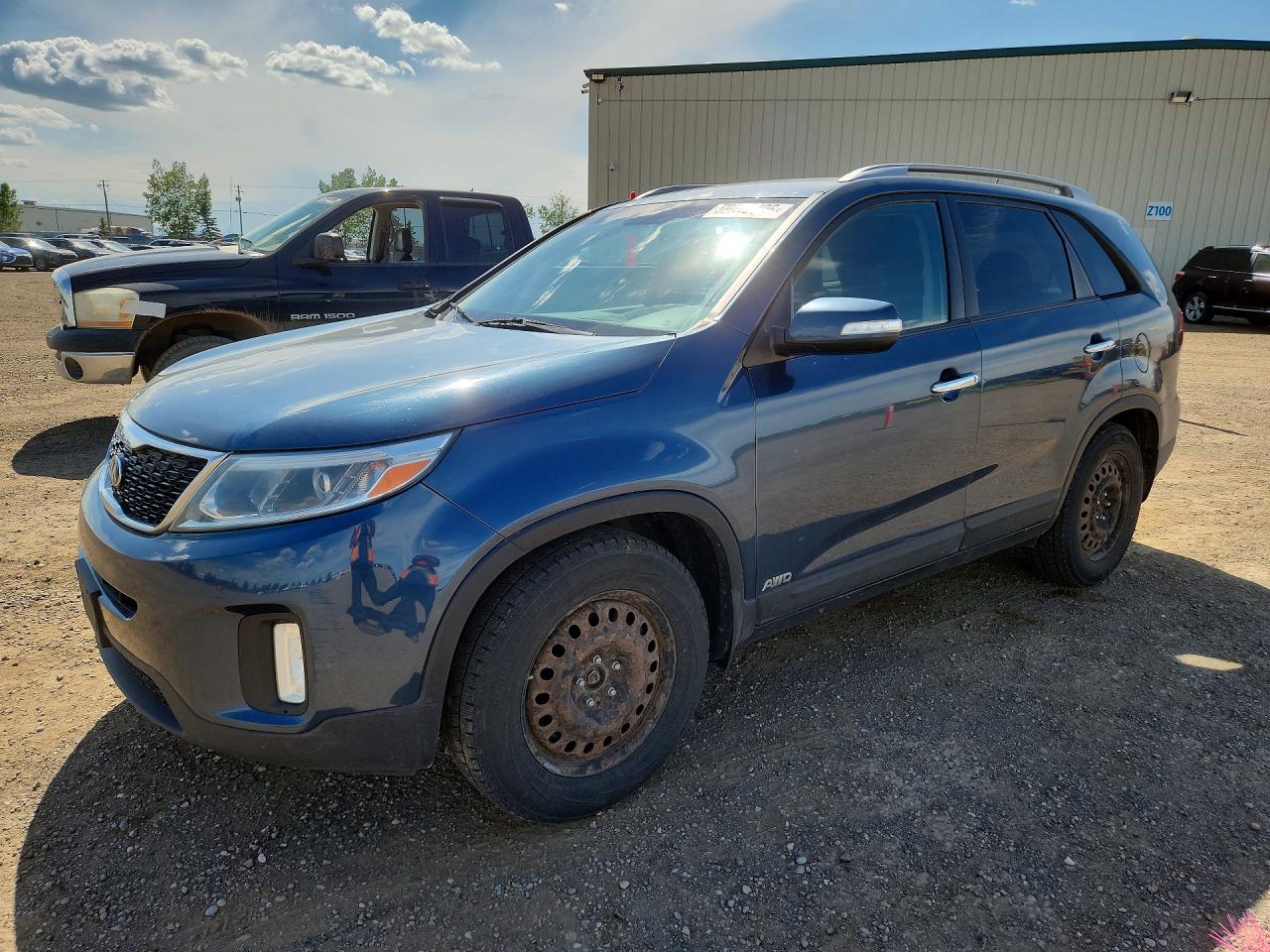 2015 Kia Sorento Lx Blue vin: 5XYKTCA67FG602692