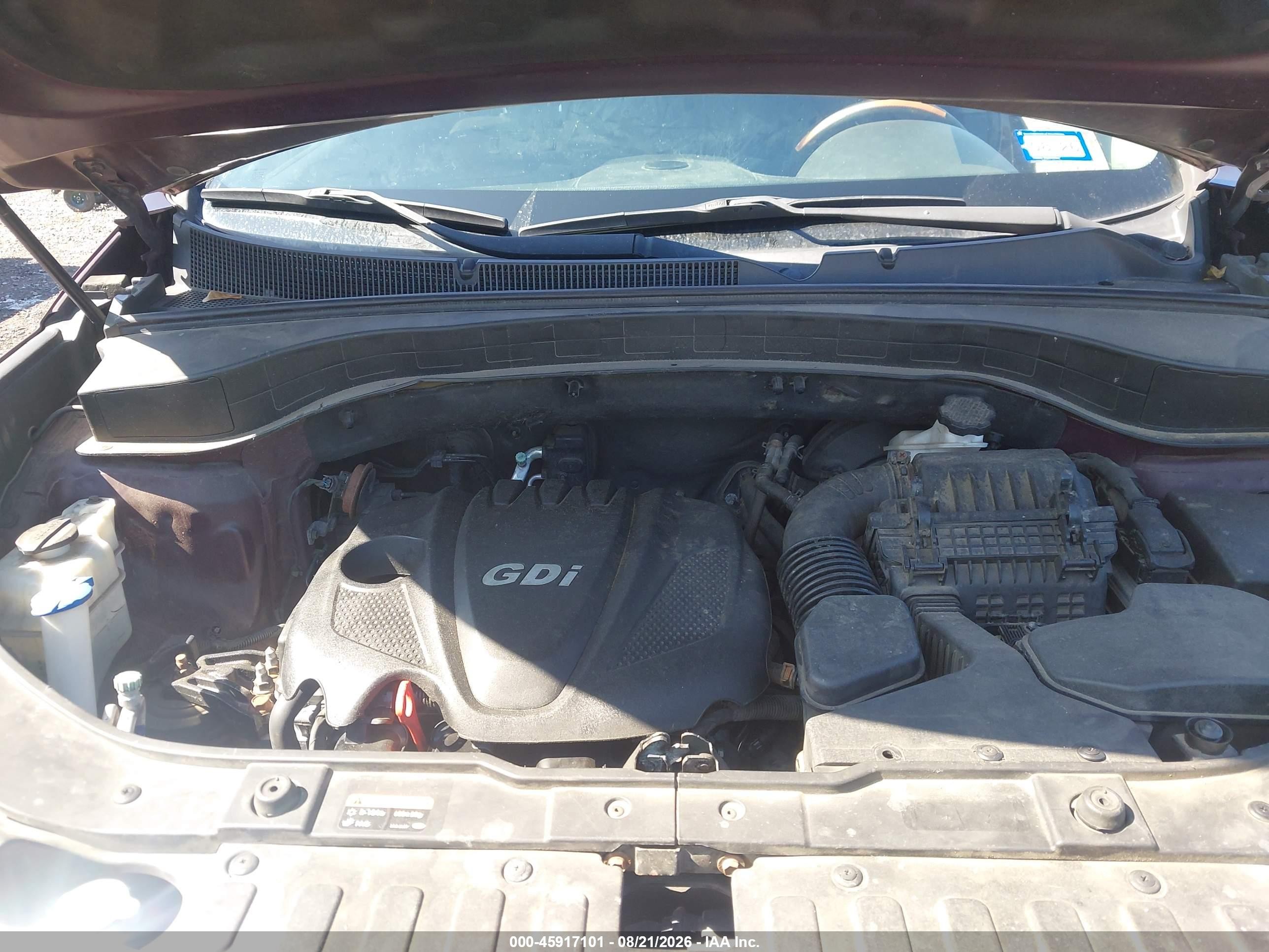2015 Kia Sorento Lx Burgundy vin: 5XYKTCA67FG634266