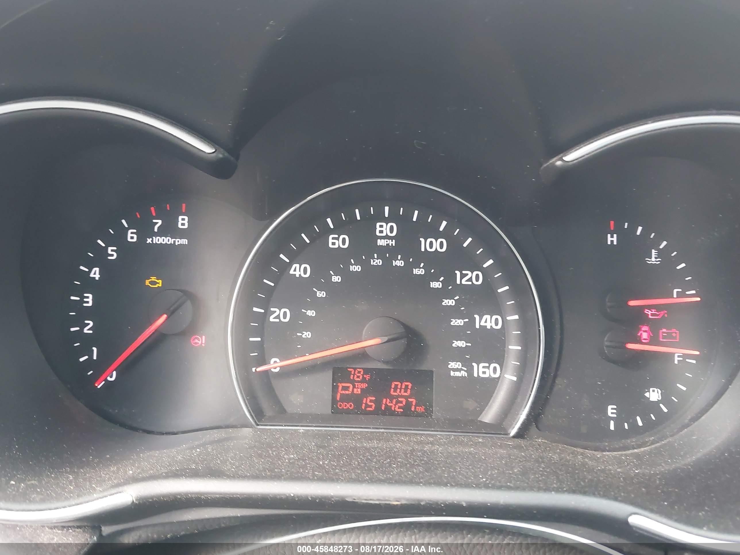 2015 Kia Sorento Lx Red vin: 5XYKTCA67FG649382