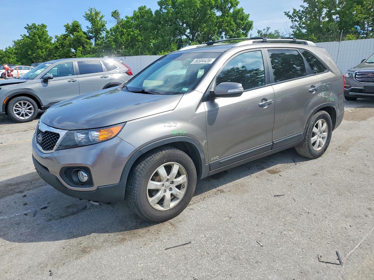2013 Kia Sorento Lx Tan vin: 5XYKTCA68DG322289
