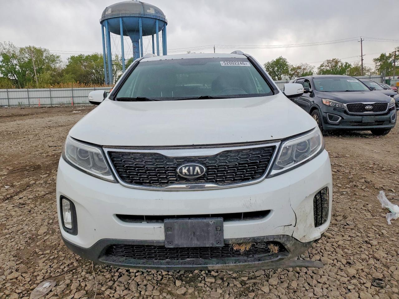 2014 Kia Sorento Lx White vin: 5XYKTCA68EG442417