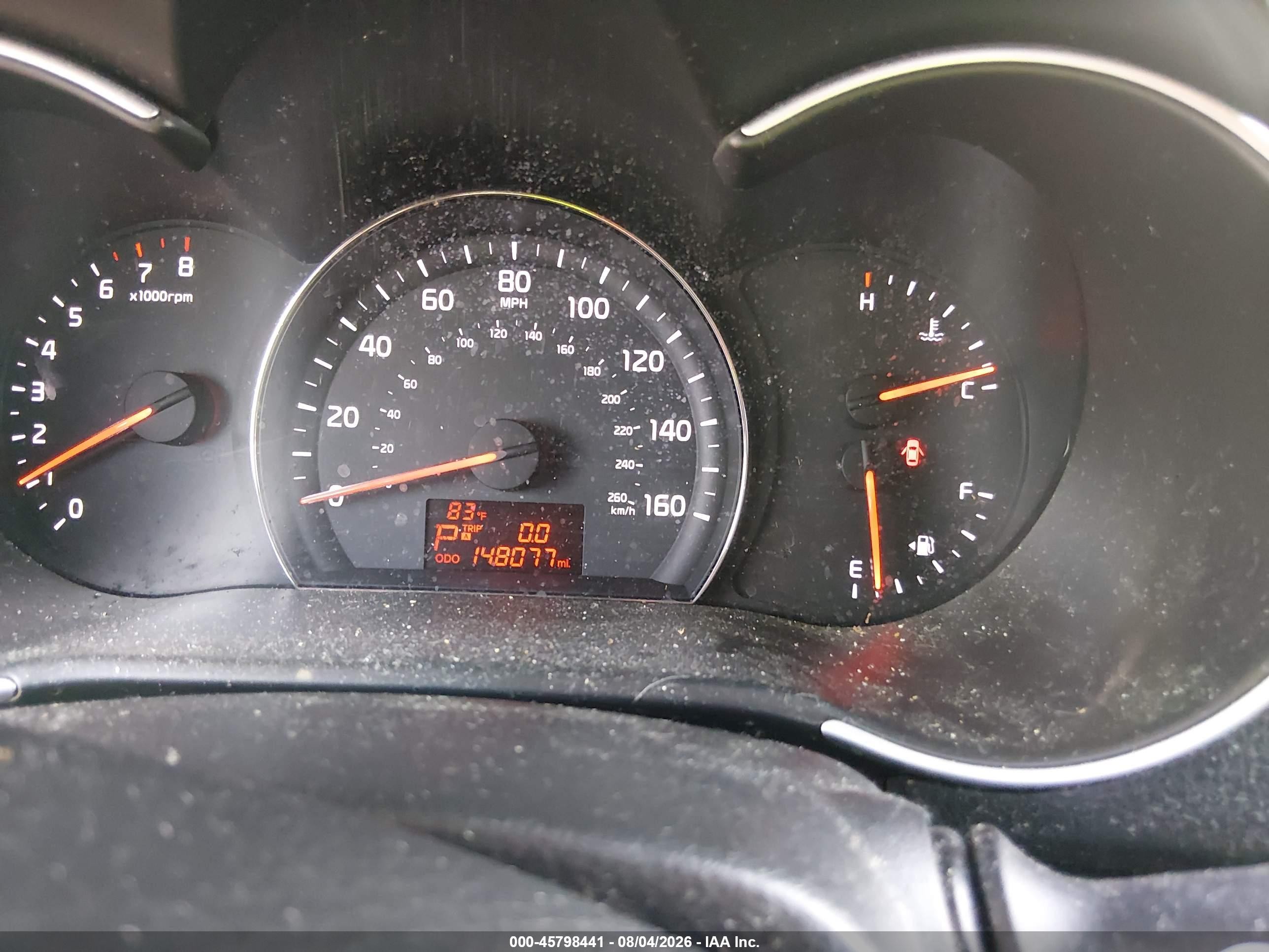 2014 Kia Sorento Lx Gray vin: 5XYKTCA68EG447651