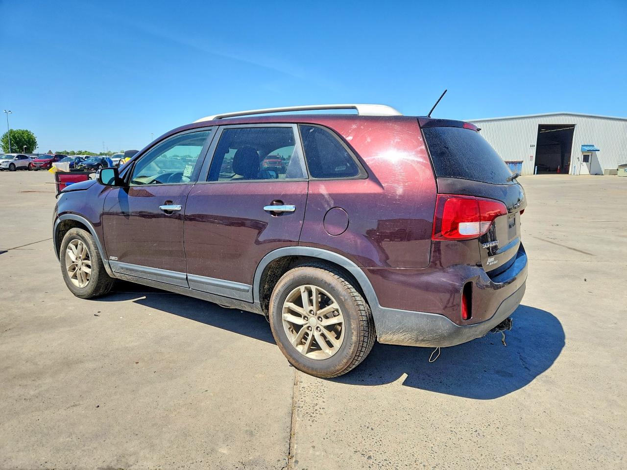 2014 Kia Sorento Lx Темно-бордовый vin: 5XYKTCA68EG465759