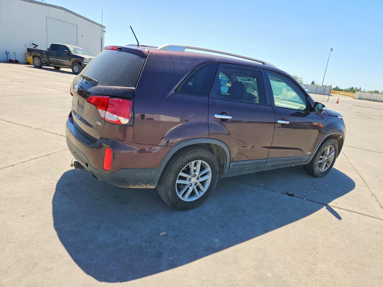 2014 Kia Sorento Lx Темно-бордовый vin: 5XYKTCA68EG465759
