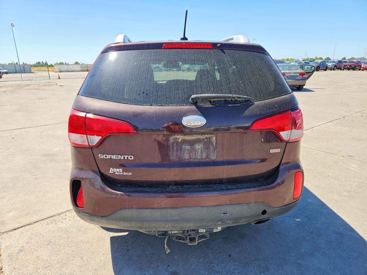 2014 Kia Sorento Lx Темно-бордовый vin: 5XYKTCA68EG465759