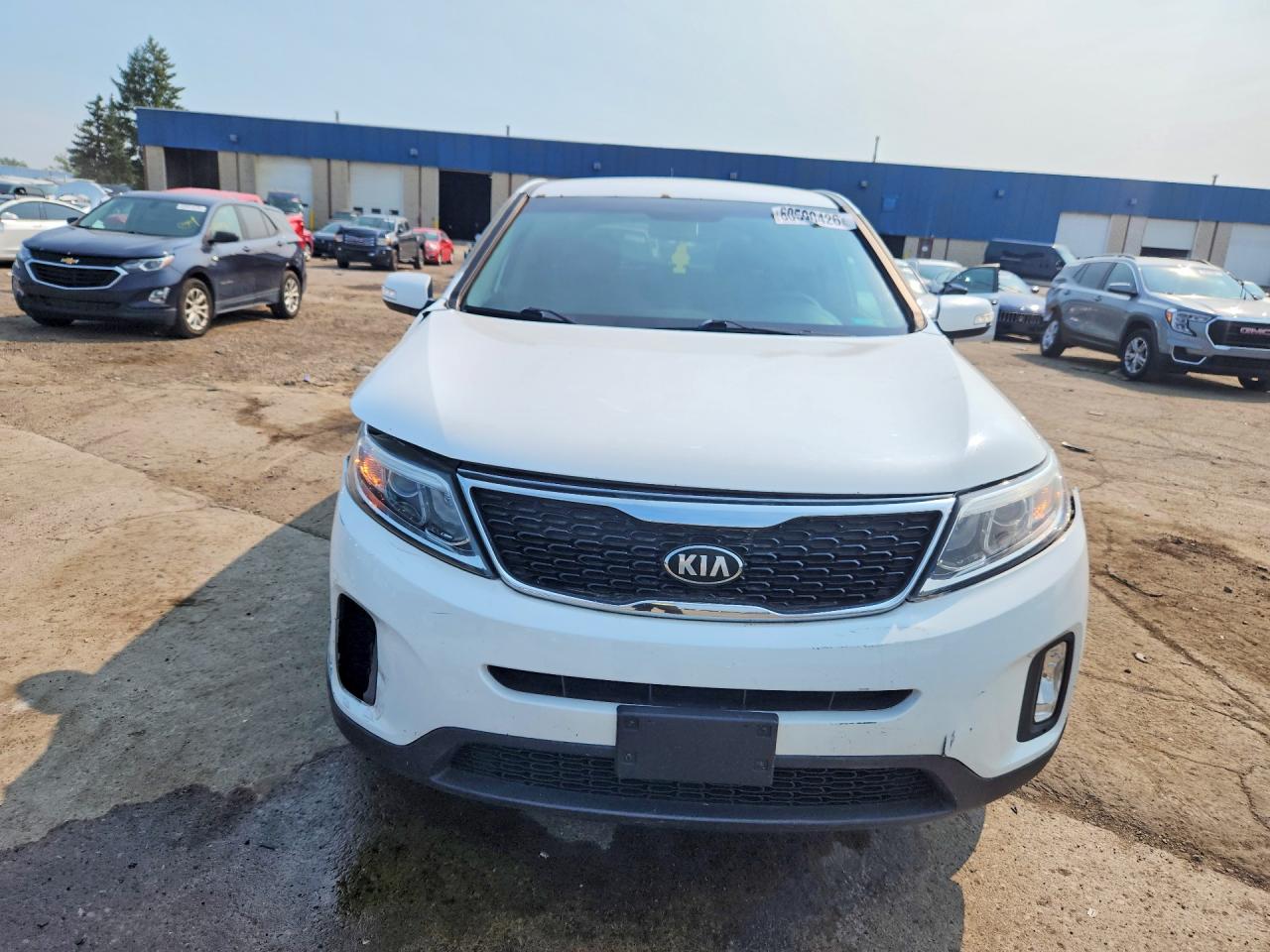 2014 Kia Sorento Lx White vin: 5XYKTCA68EG486014