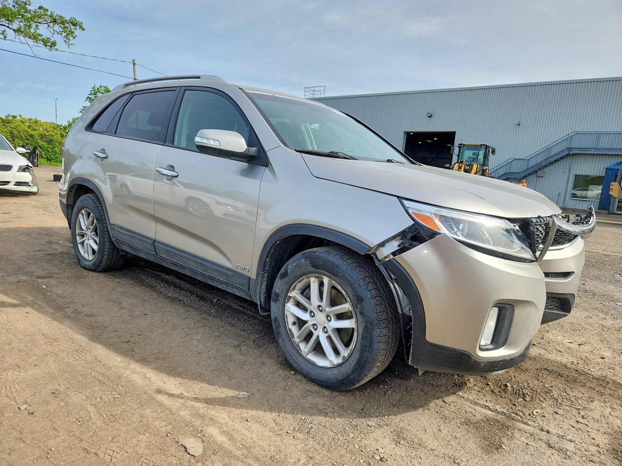 2014 Kia Sorento Lx Silver vin: 5XYKTCA68EG499491