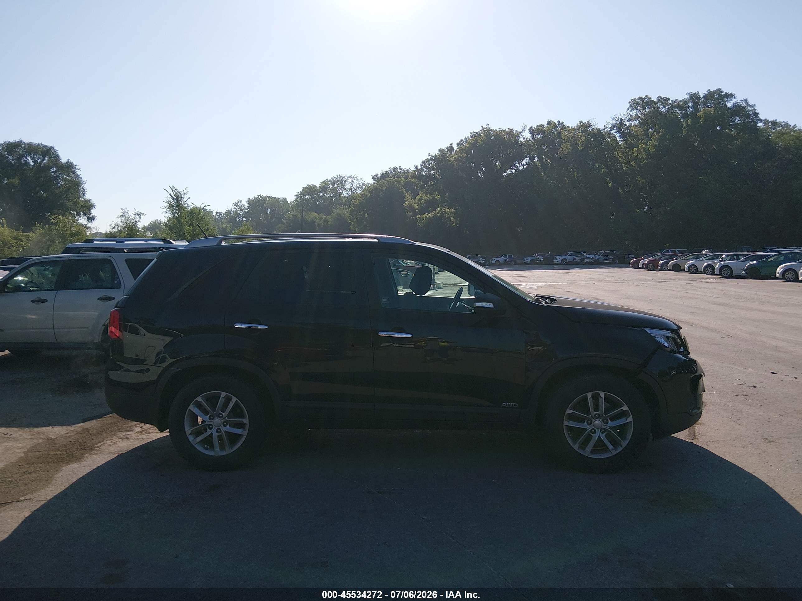 2014 Kia Sorento Lx Black vin: 5XYKTCA68EG506343