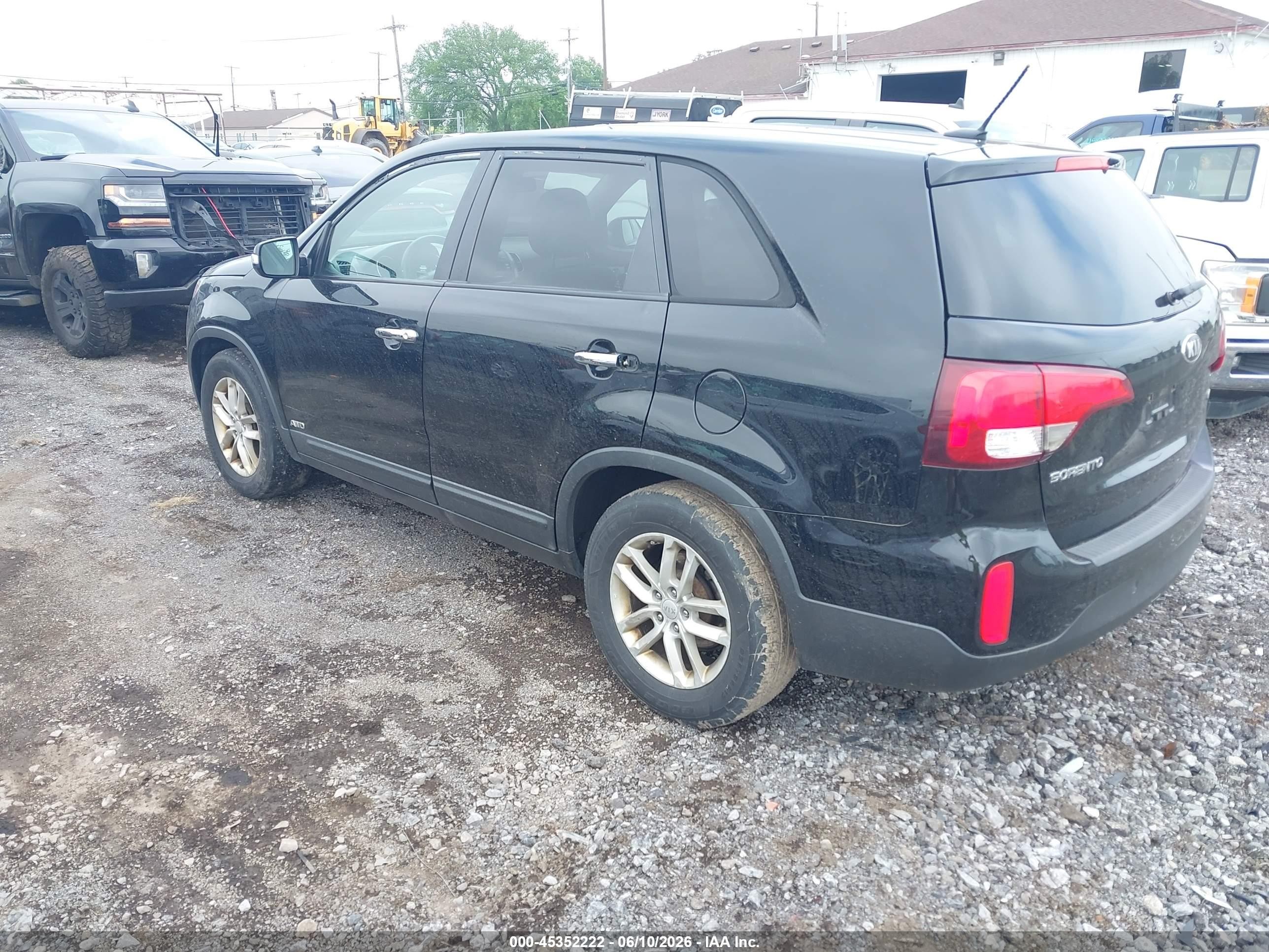 2014 Kia Sorento Lx Black vin: 5XYKTCA68EG541240