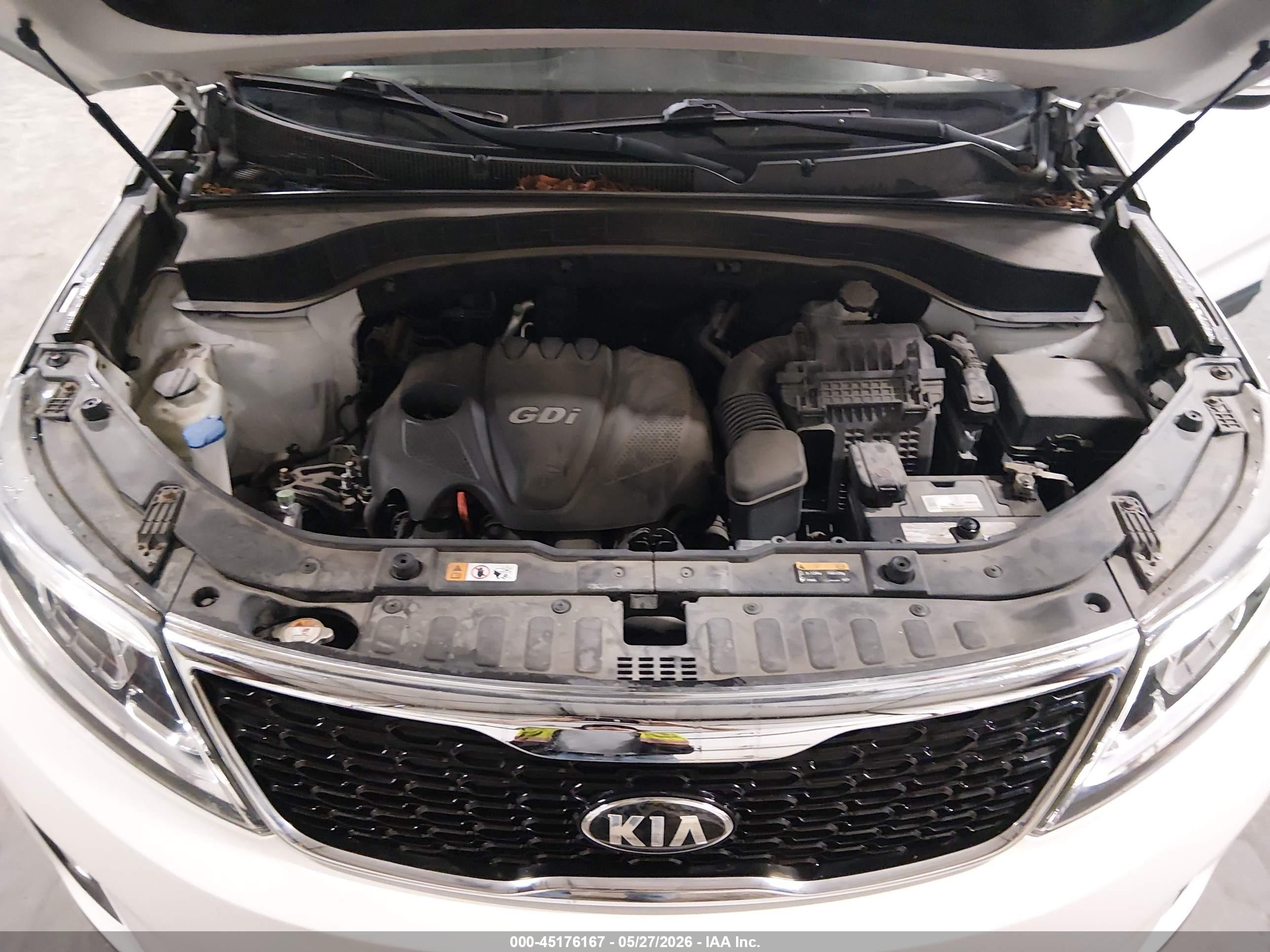 2014 Kia Sorento Lx White vin: 5XYKTCA68EG547779