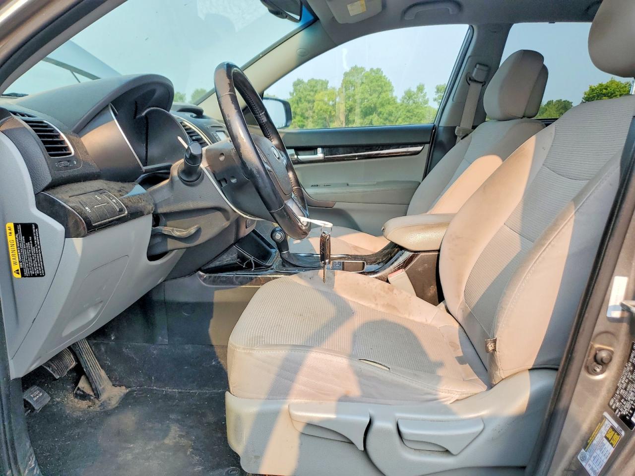 2014 Kia Sorento Lx Gray vin: 5XYKTCA69EG450056