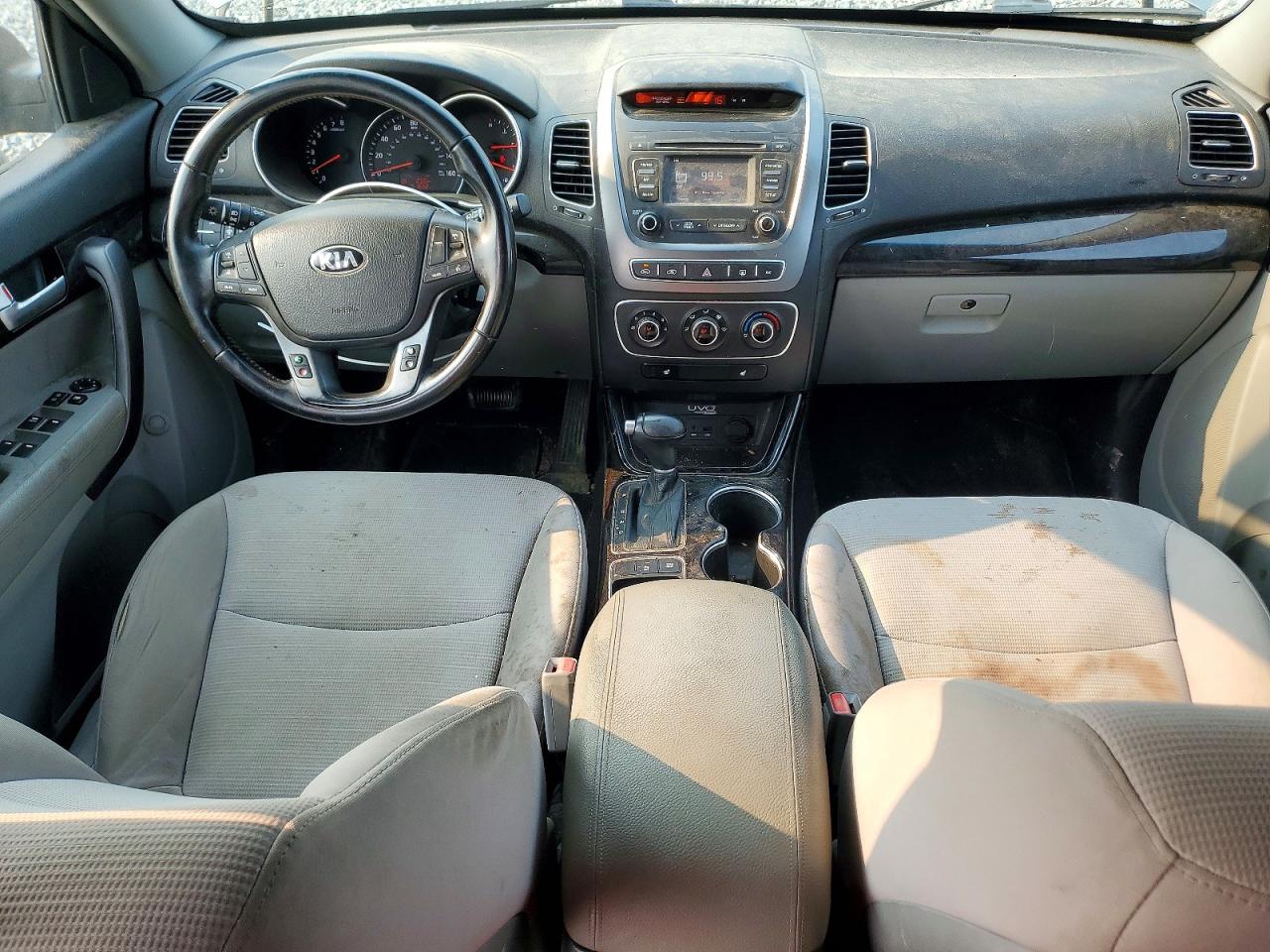 2014 Kia Sorento Lx Gray vin: 5XYKTCA69EG450056