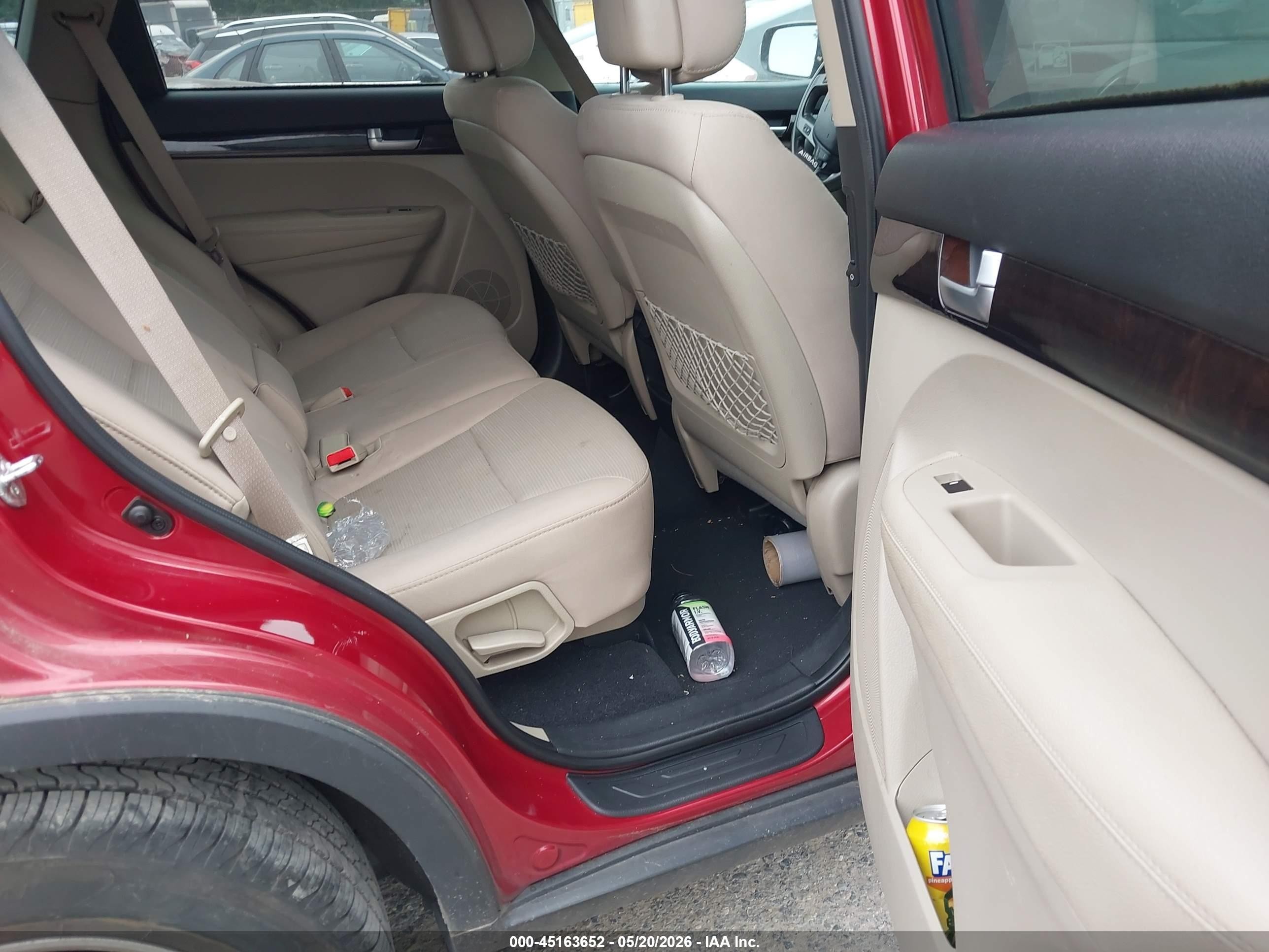 2014 Kia Sorento Lx Red vin: 5XYKTCA69EG486281