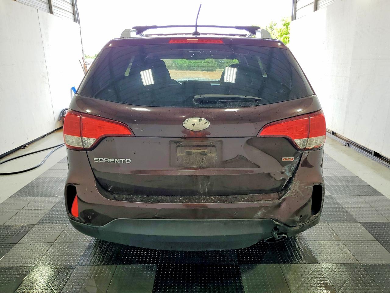 2014 Kia Sorento Lx Maroon vin: 5XYKTCA69EG506545