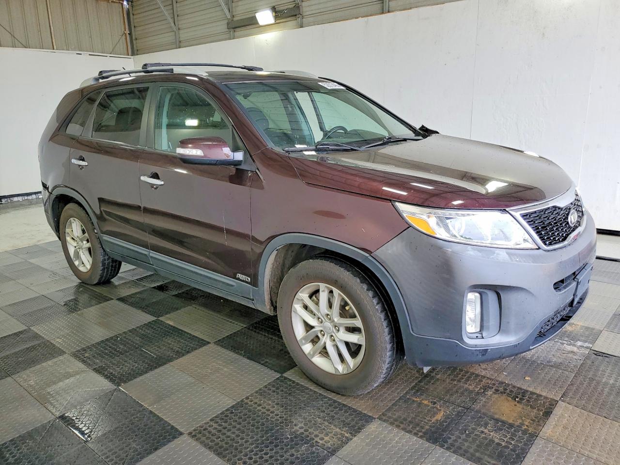 2014 Kia Sorento Lx Темно-бордовый vin: 5XYKTCA69EG506545