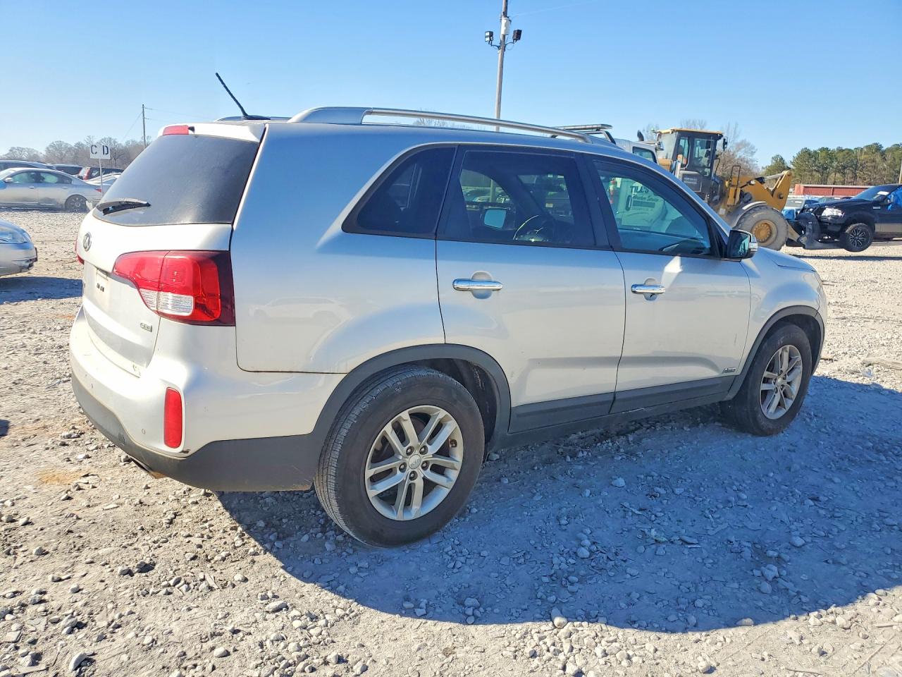 2015 Kia Sorento Lx Silver vin: 5XYKTCA69FG554970