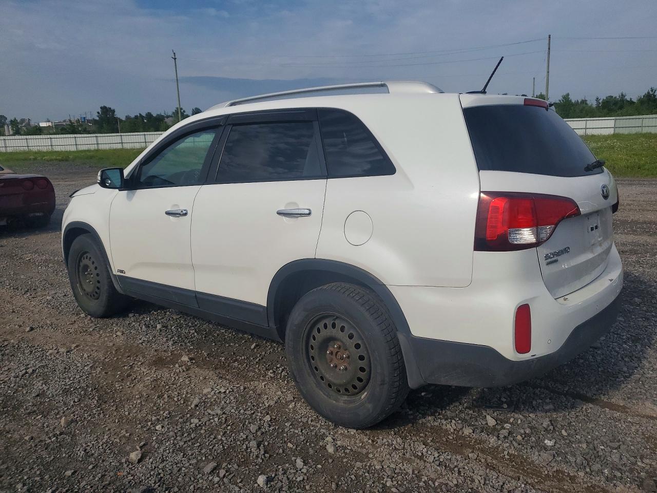 2015 Kia Sorento White vin: 5XYKTCA69FG619574