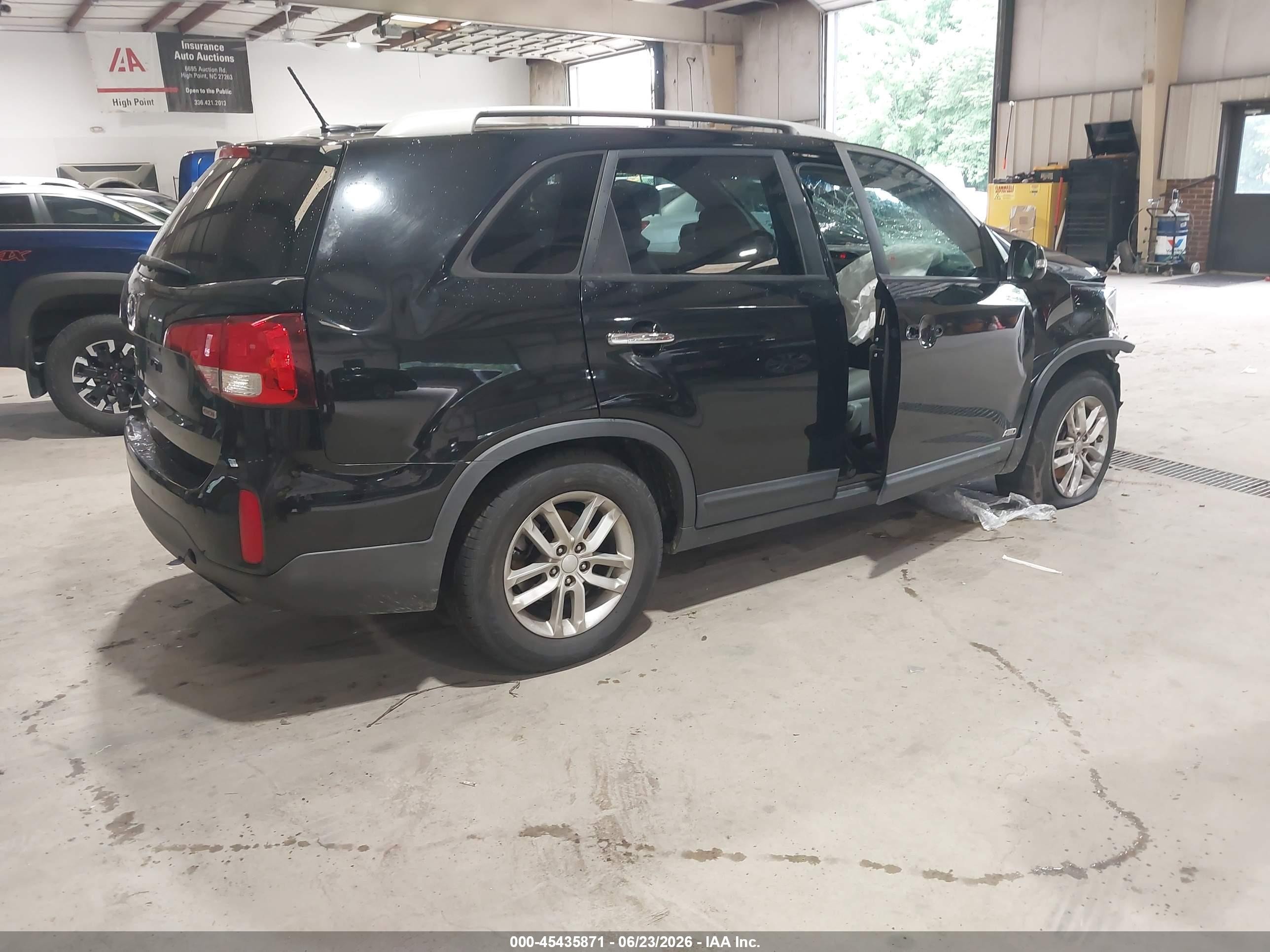 2015 Kia Sorento Lx Black vin: 5XYKTCA69FG633796