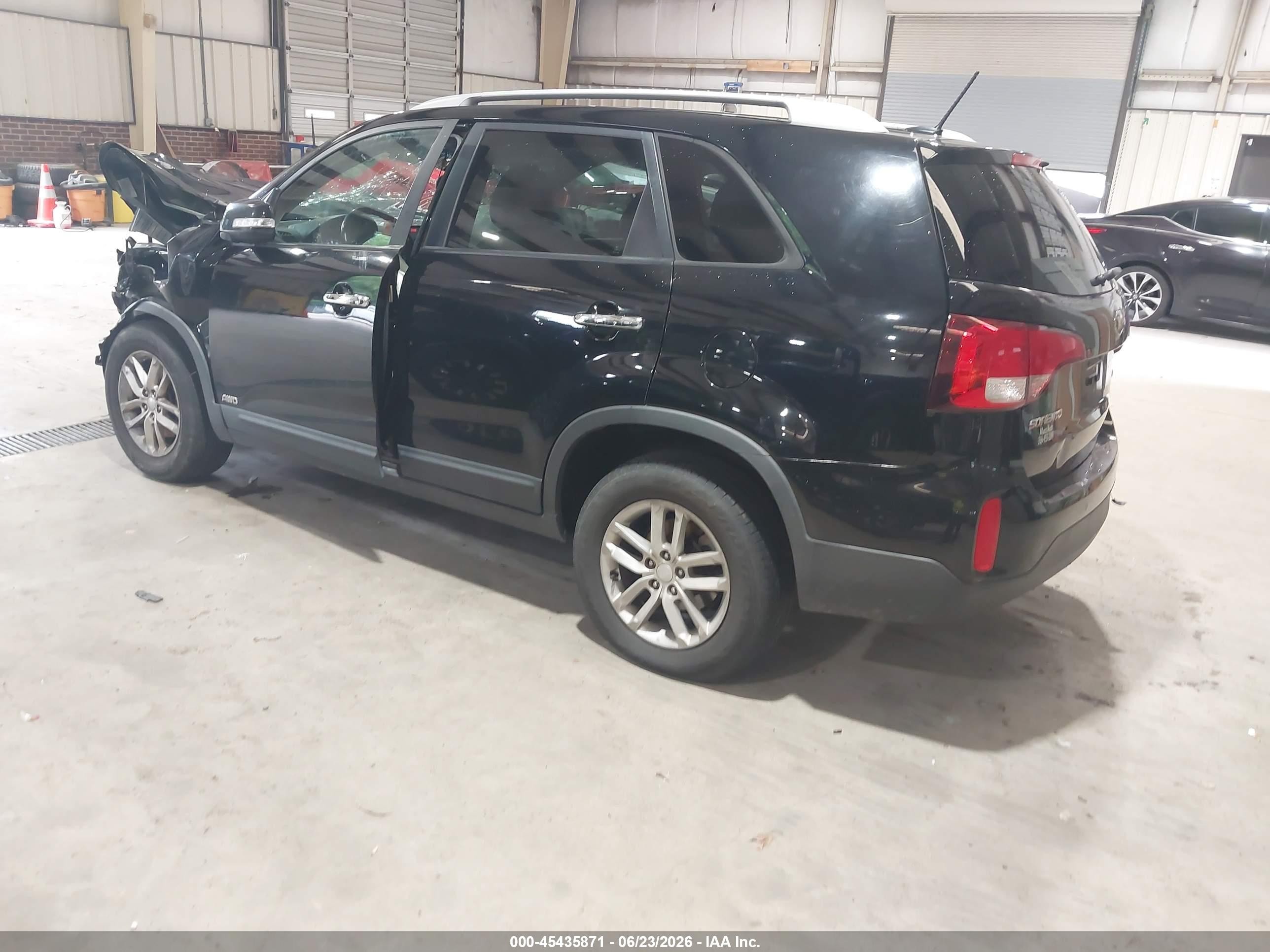 2015 Kia Sorento Lx Black vin: 5XYKTCA69FG633796