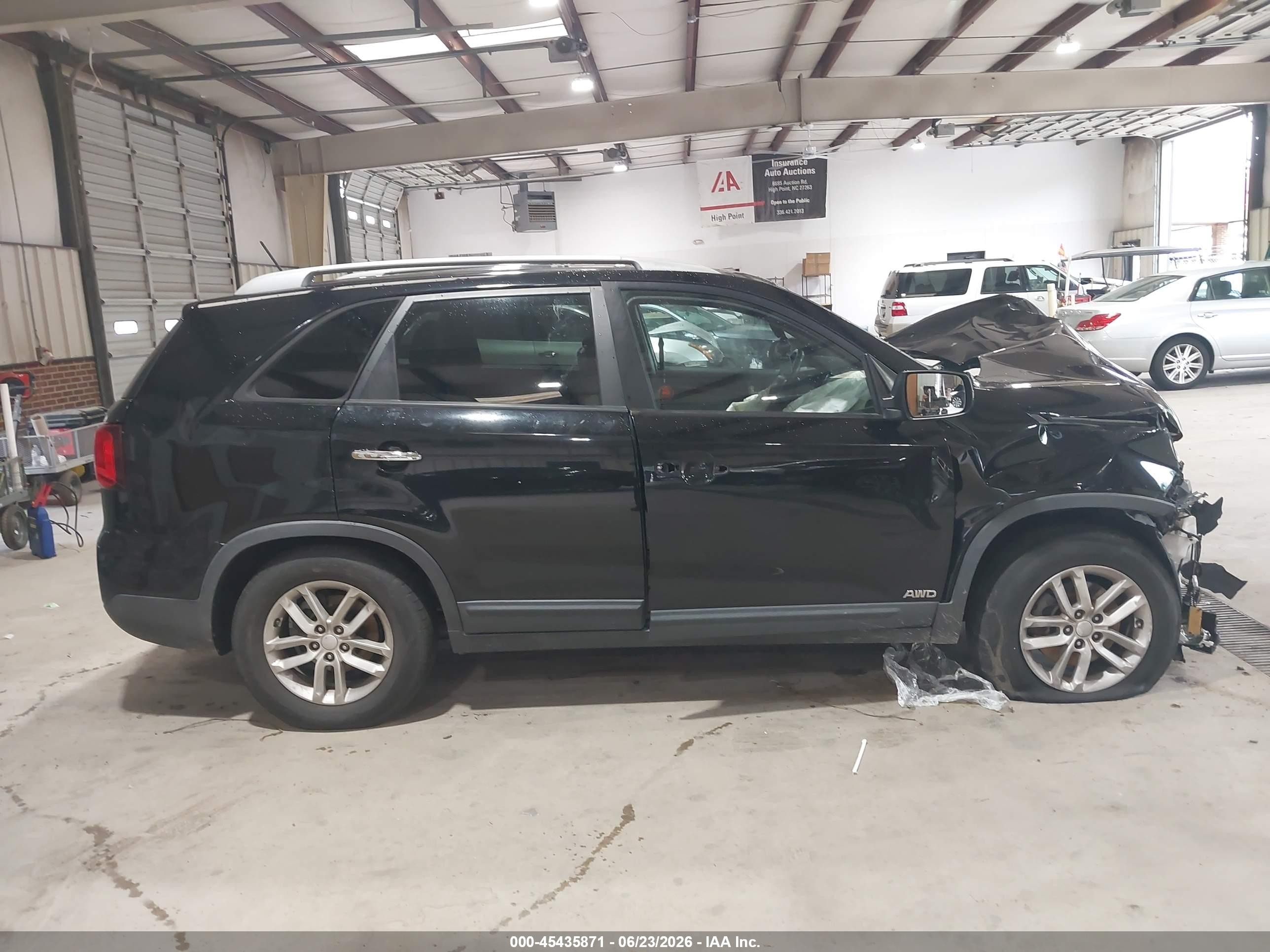 2015 Kia Sorento Lx Black vin: 5XYKTCA69FG633796