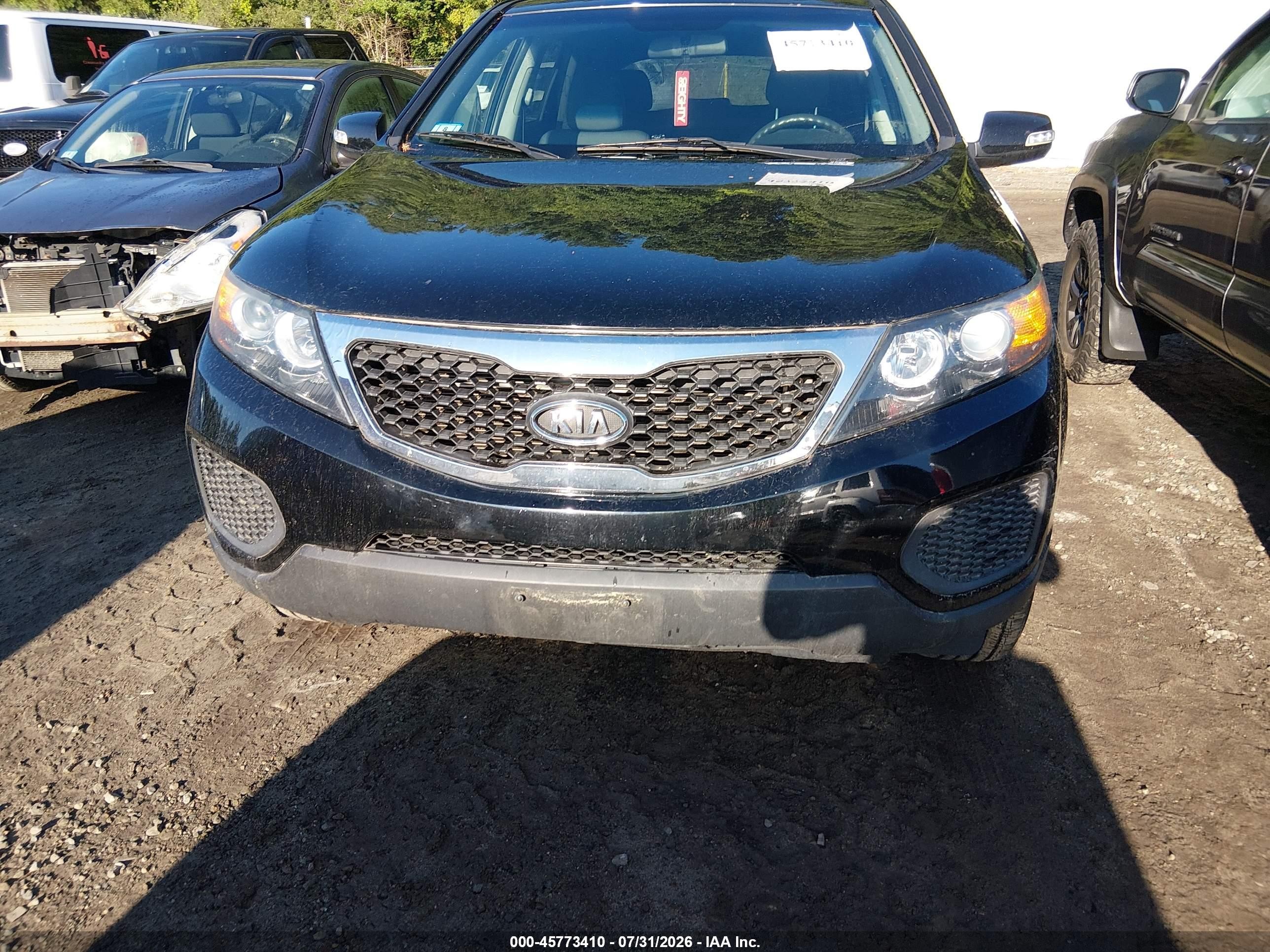 2013 Kia Sorento Lx Black vin: 5XYKTCA6XDG409627