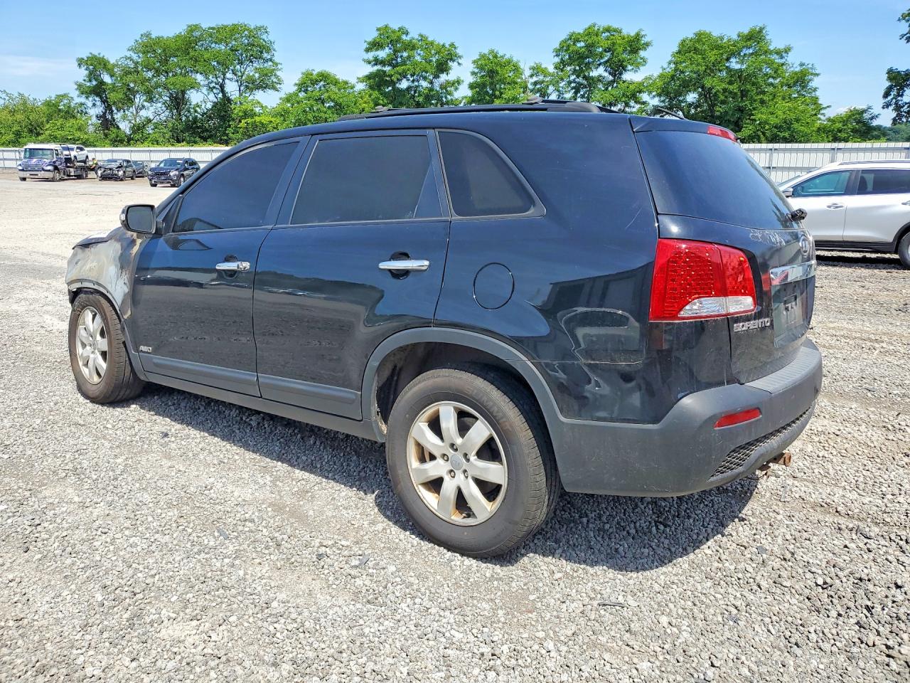 2013 Kia Sorento Lx Black vin: 5XYKTCA6XDG411457