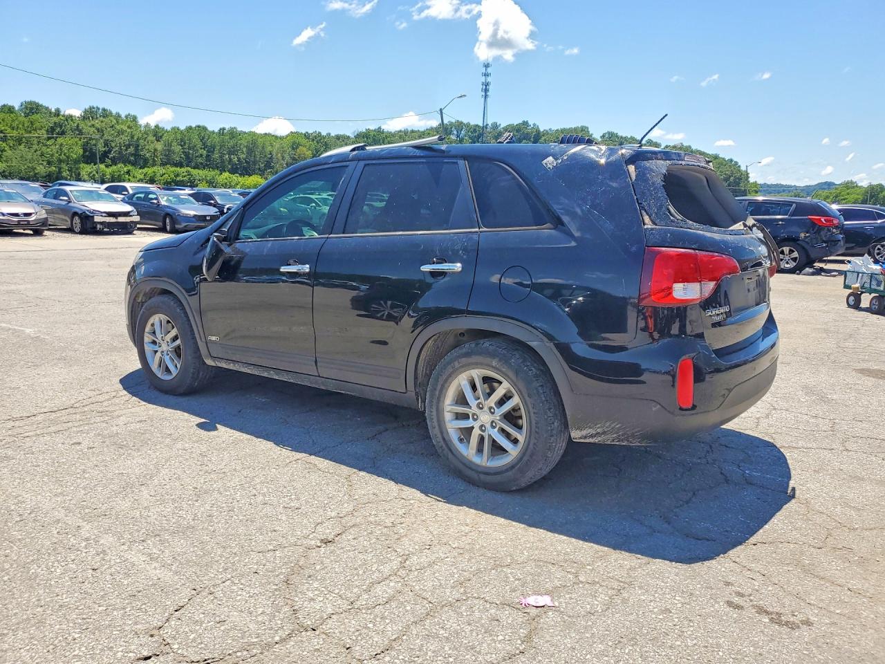 2014 Kia Sorento Lx Black vin: 5XYKTCA6XEG441169