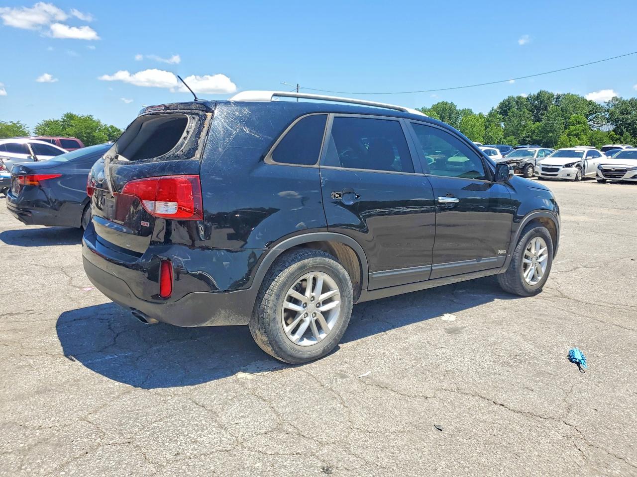 2014 Kia Sorento Lx Black vin: 5XYKTCA6XEG441169