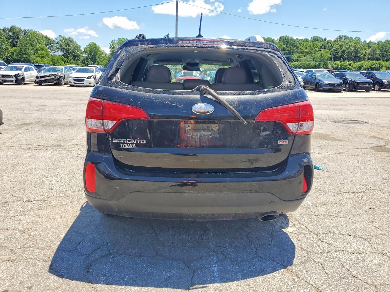 2014 Kia Sorento Lx Black vin: 5XYKTCA6XEG441169