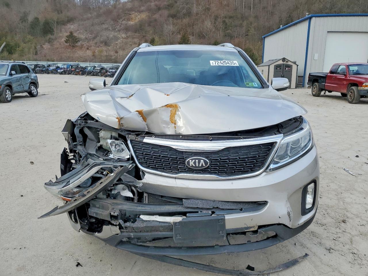 2014 Kia Sorento Lx Beige vin: 5XYKTCA6XEG441852