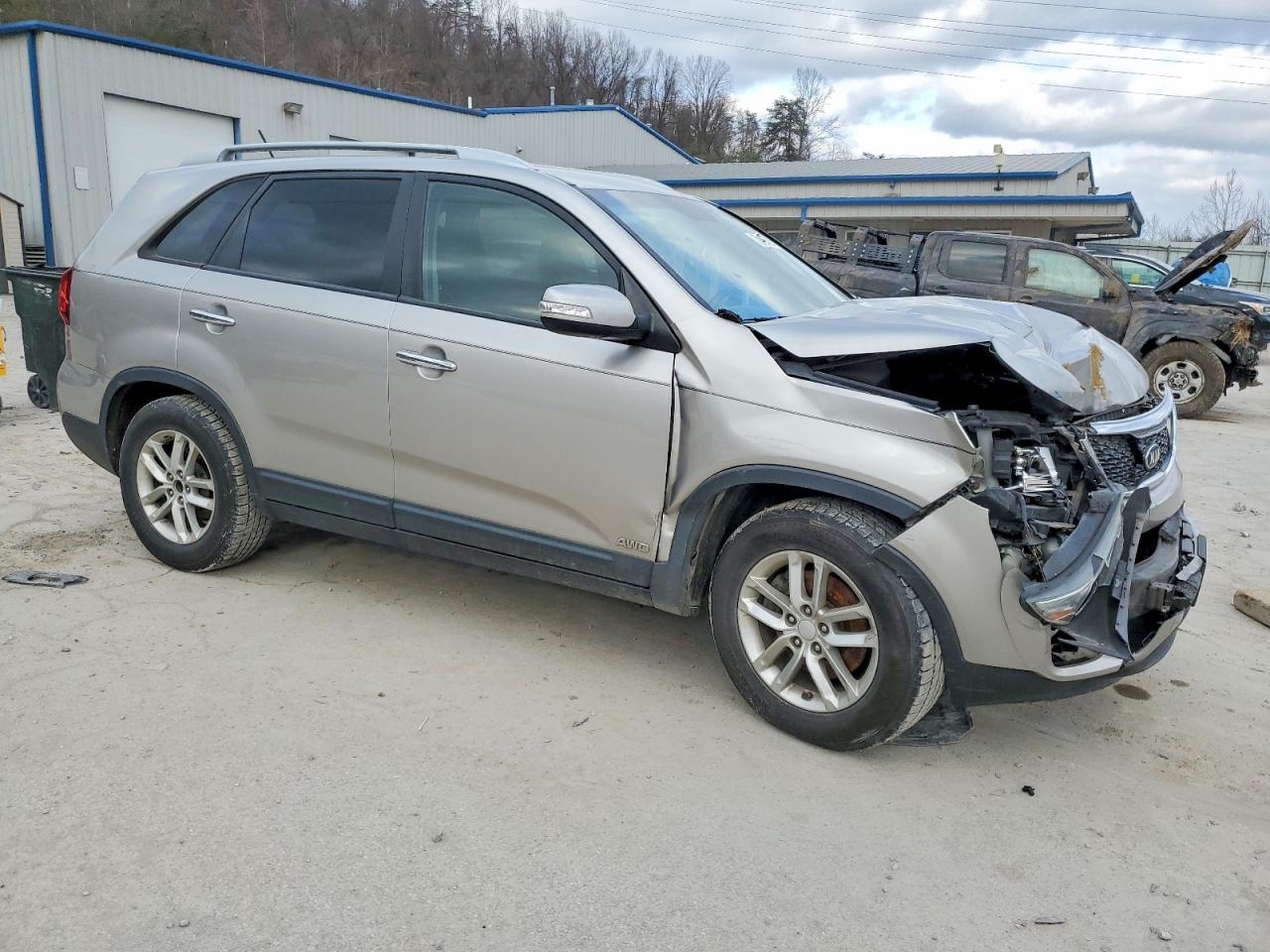 2014 Kia Sorento Lx Beige vin: 5XYKTCA6XEG441852