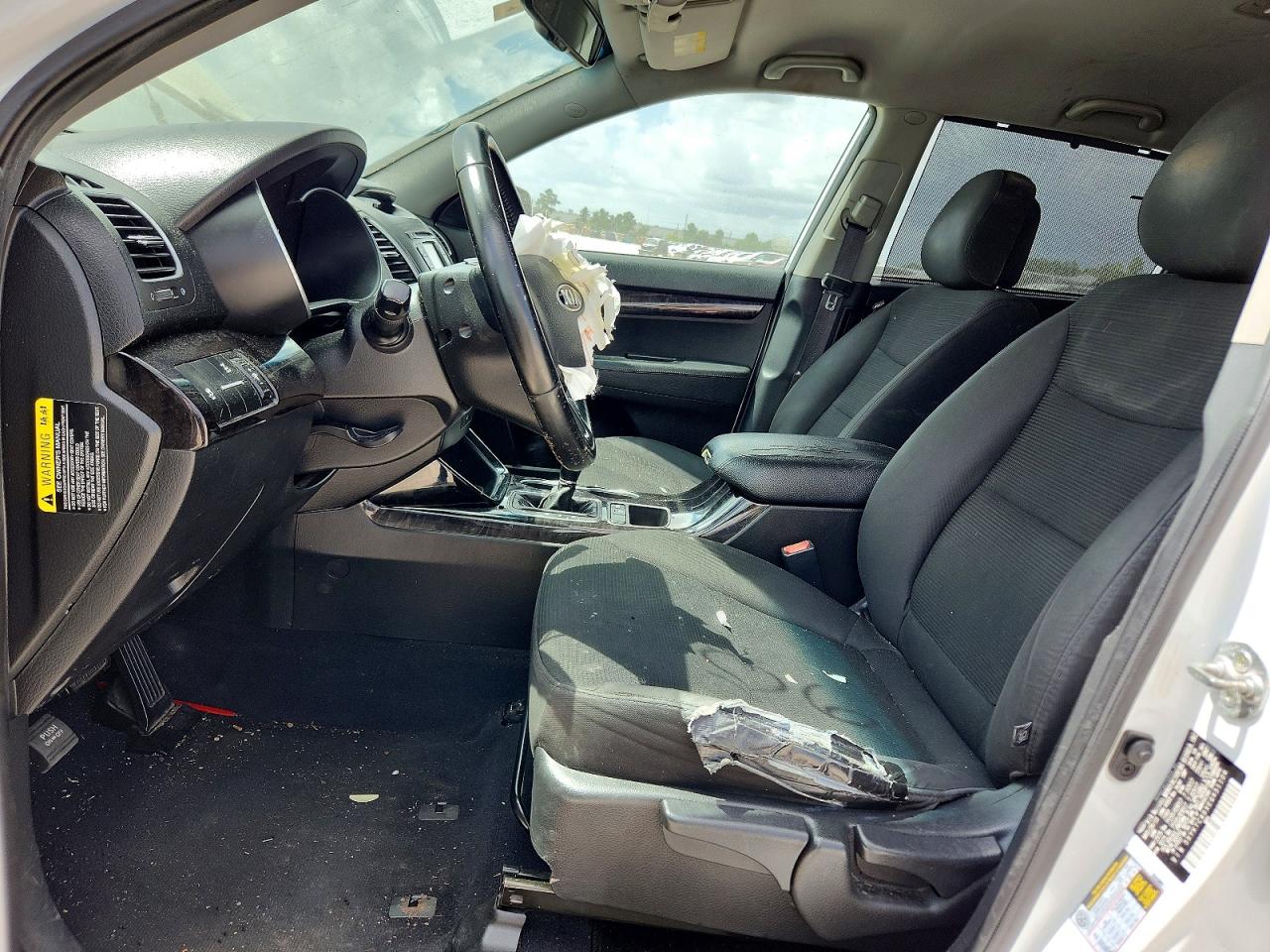 2014 Kia Sorento Lx White vin: 5XYKTCA6XEG451104