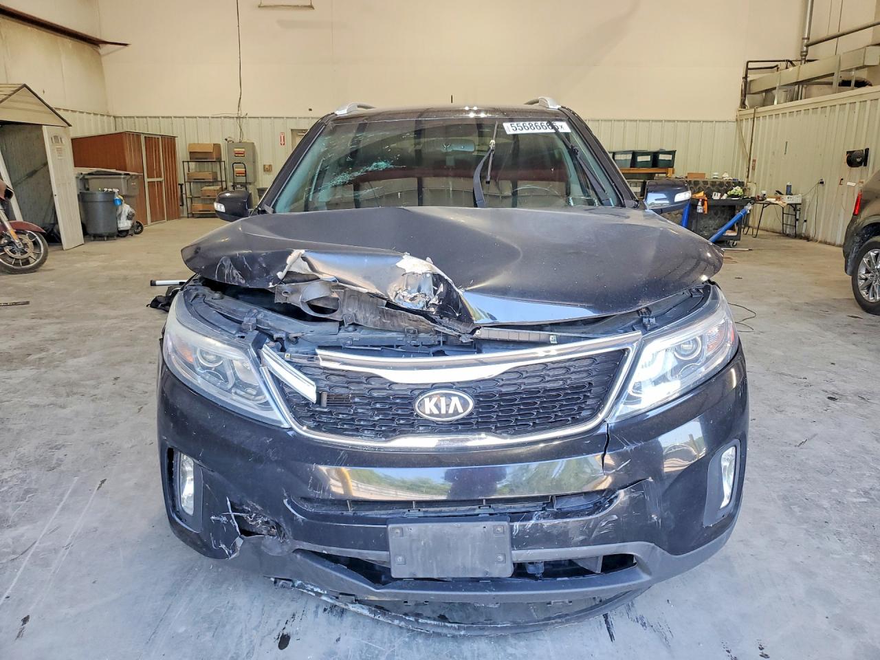 2014 Kia Sorento Lx Черный vin: 5XYKTCA6XEG479467