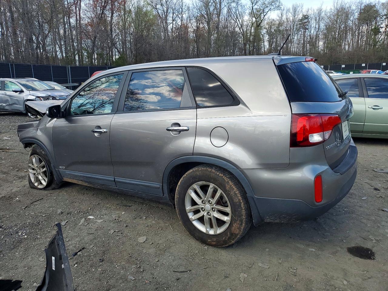 2014 Kia Sorento Lx Gray vin: 5XYKTCA6XEG535004