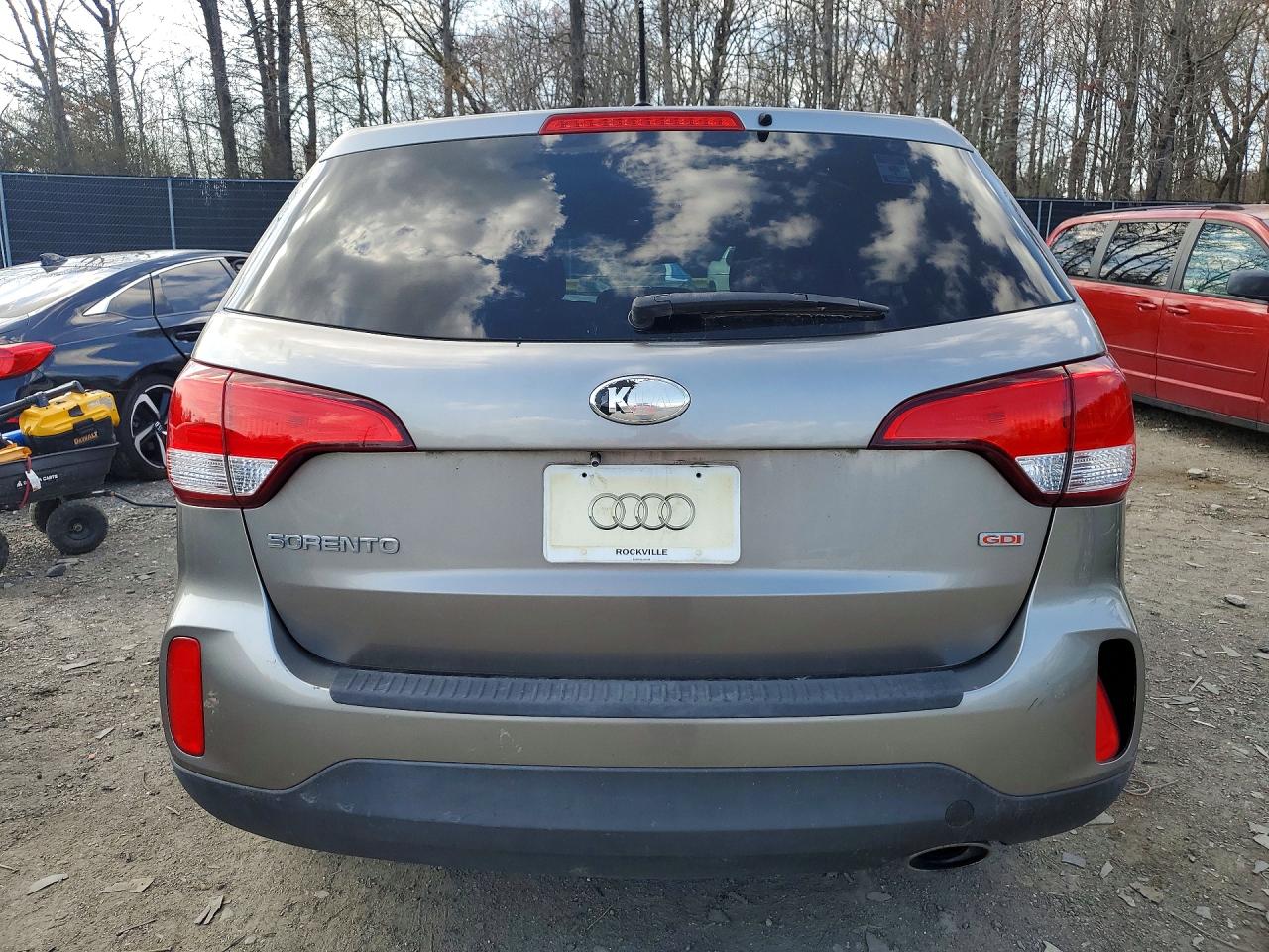 2014 Kia Sorento Lx Gray vin: 5XYKTCA6XEG535004