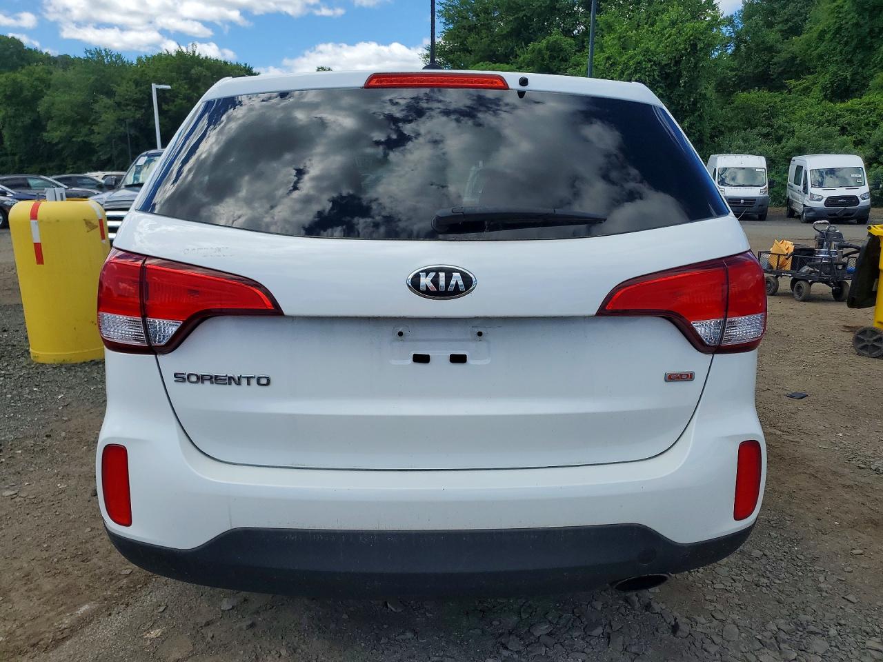 2014 Kia Sorento Lx Белый vin: 5XYKTCA6XEG548383