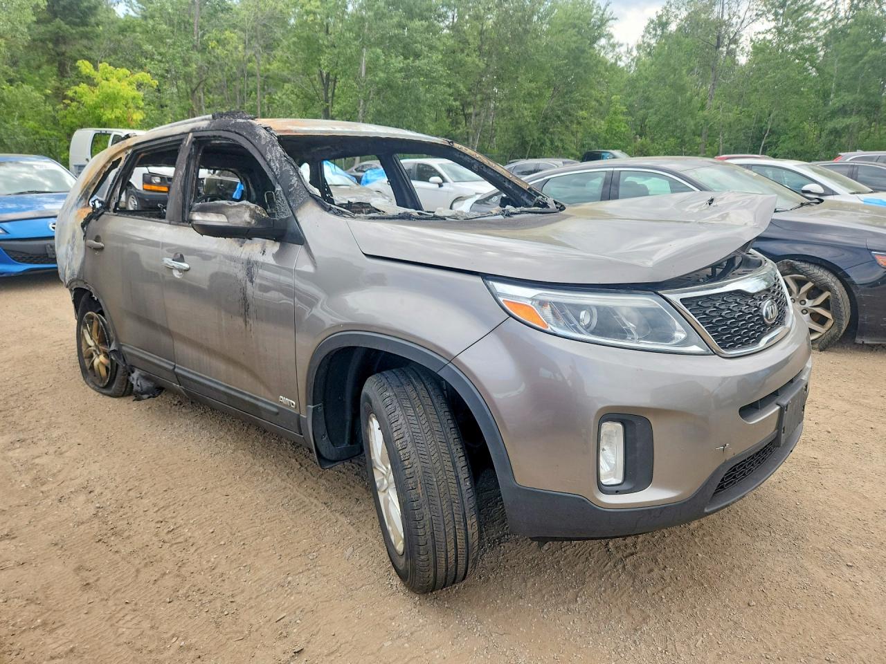 2015 Kia Sorento Brown vin: 5XYKTCA6XFG629255