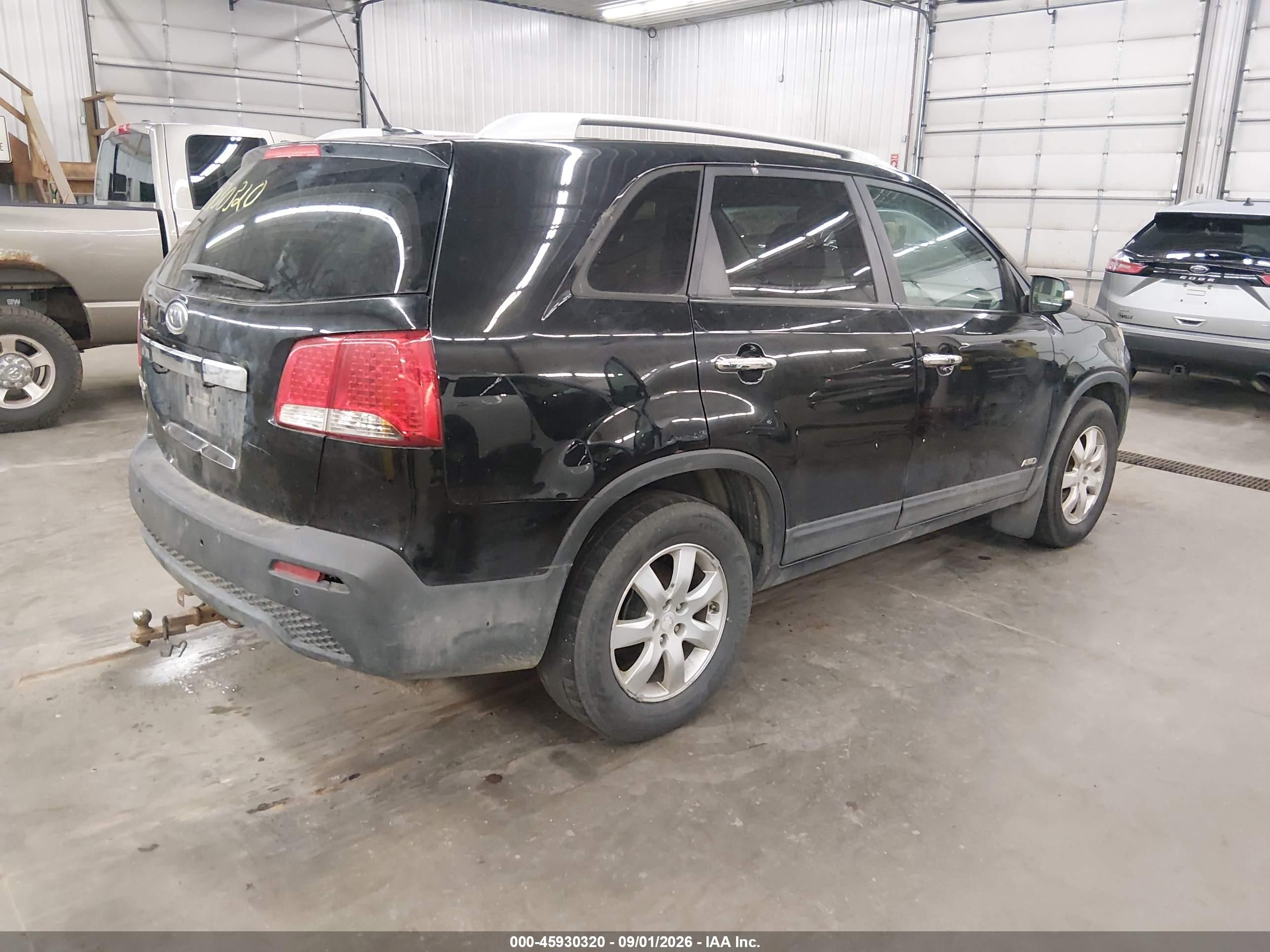 2011 Kia Sorento Lx Black vin: 5XYKTDA12BG089257