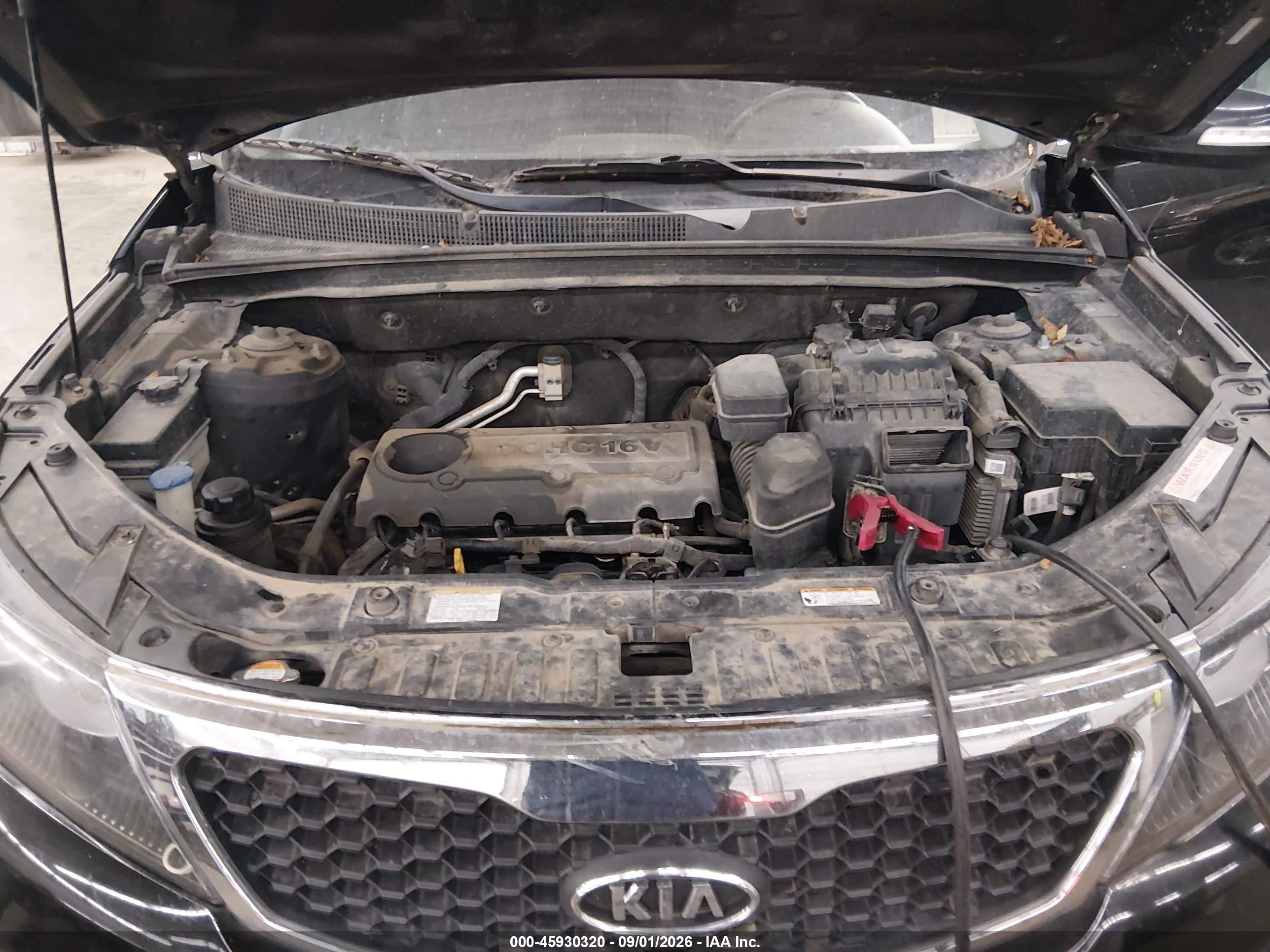 2011 Kia Sorento Lx Black vin: 5XYKTDA12BG089257