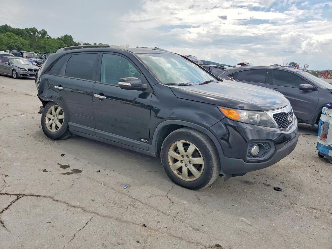 2011 Kia Sorento Lx Black vin: 5XYKTDA12BG179881