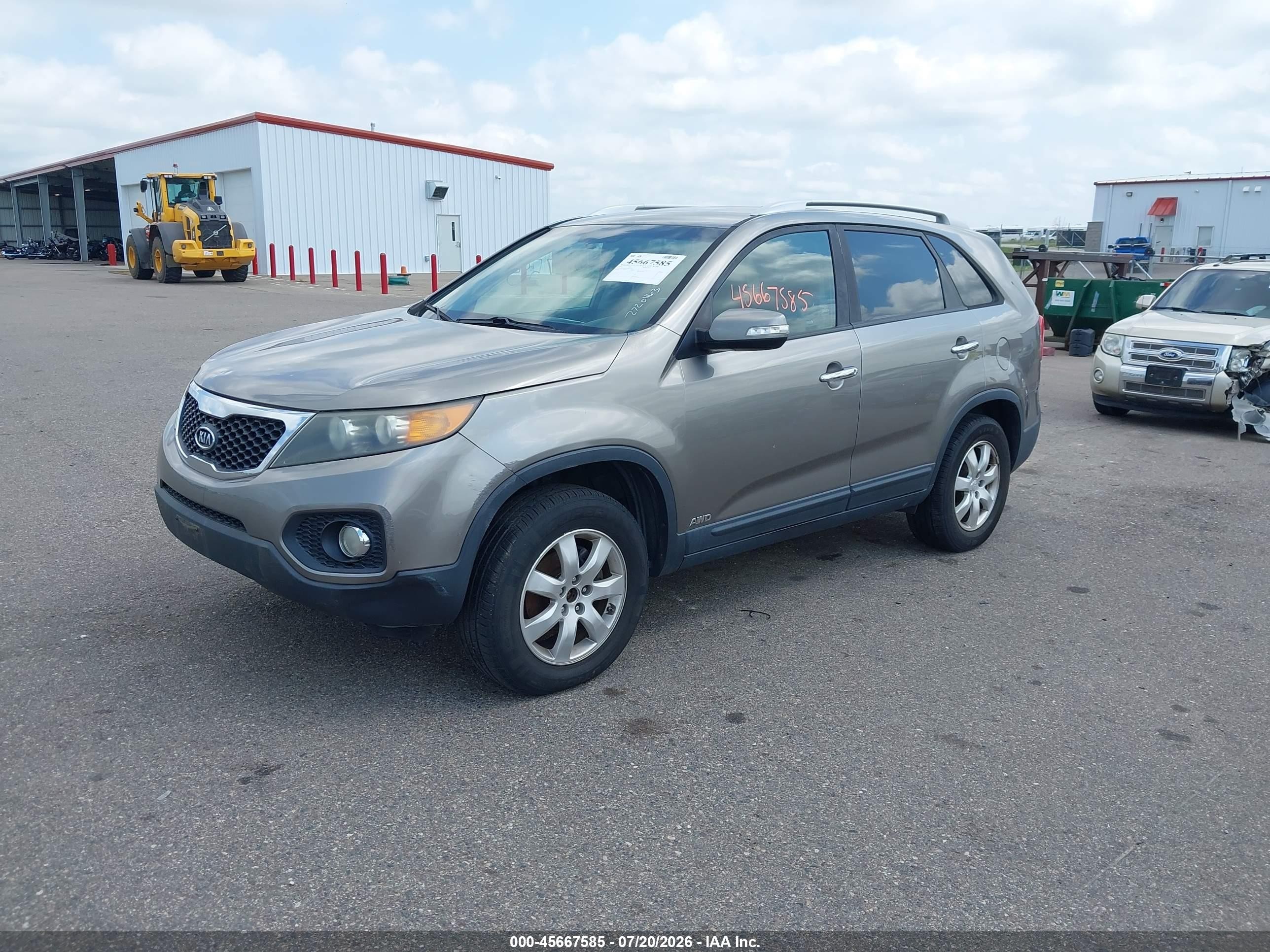 2011 Kia Sorento Lx Gray vin: 5XYKTDA13BG027916