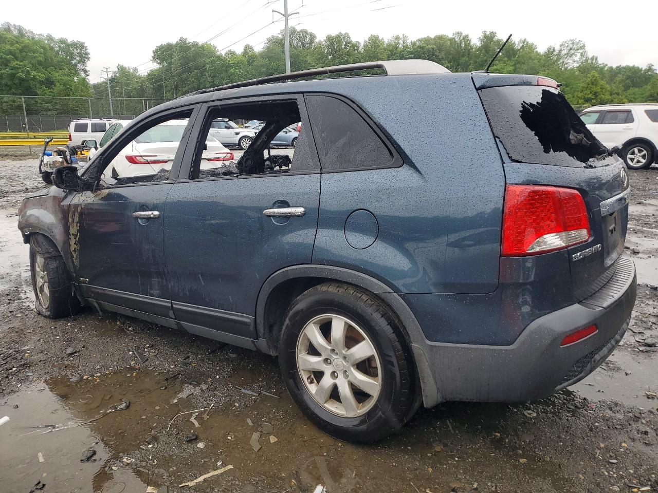 2011 Kia Sorento Lx Blue vin: 5XYKTDA19BG154881