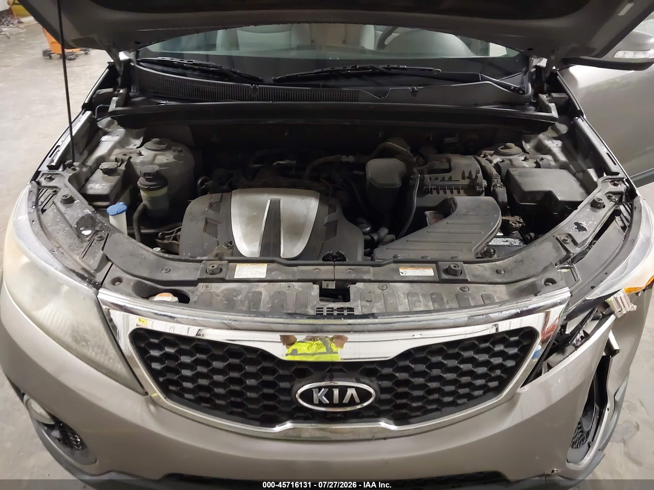 2011 Kia Sorento Lx V6 Gray vin: 5XYKTDA20BG078105
