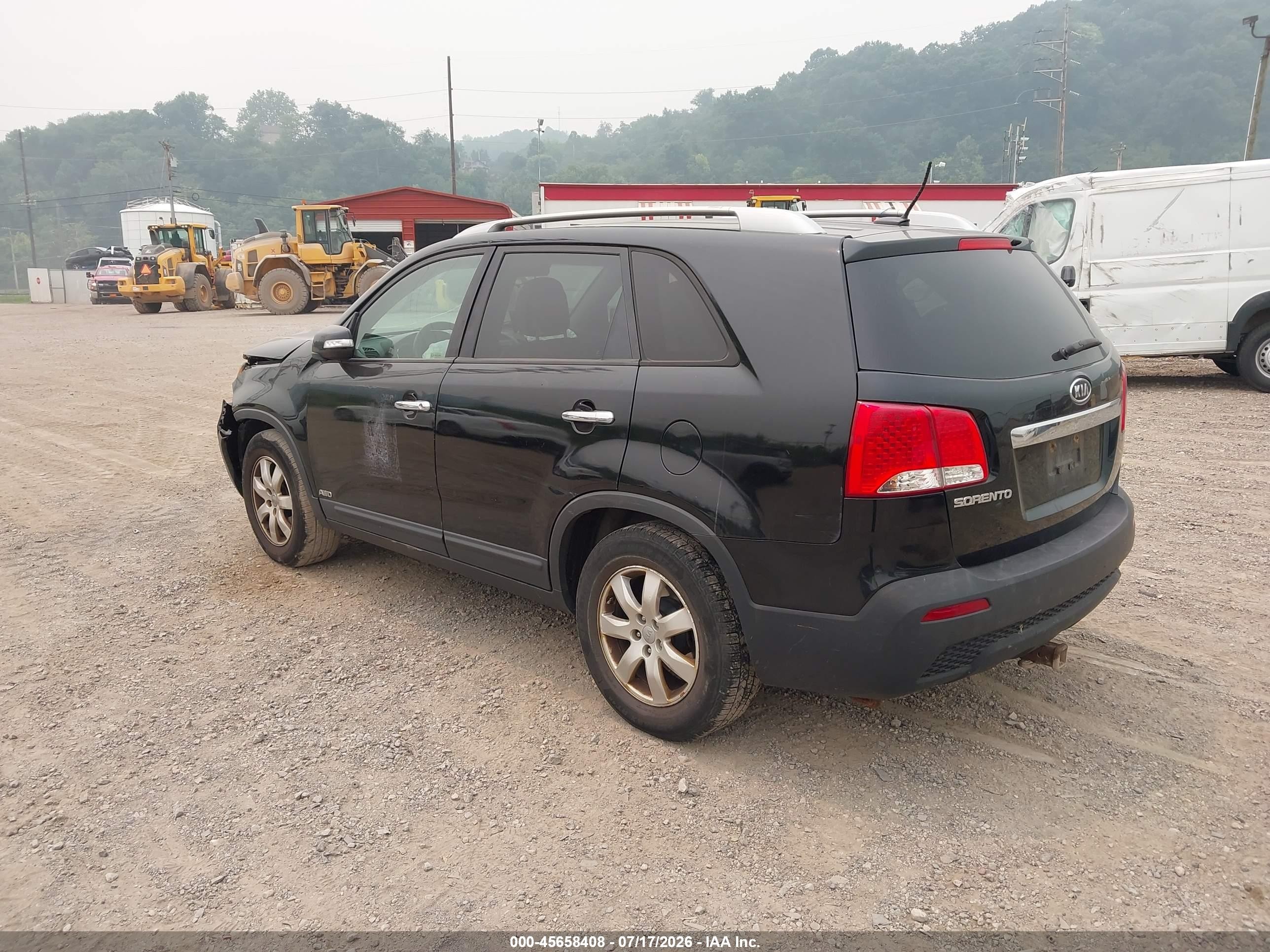 2013 Kia Sorento Lx V6 Maroon vin: 5XYKTDA20DG309880
