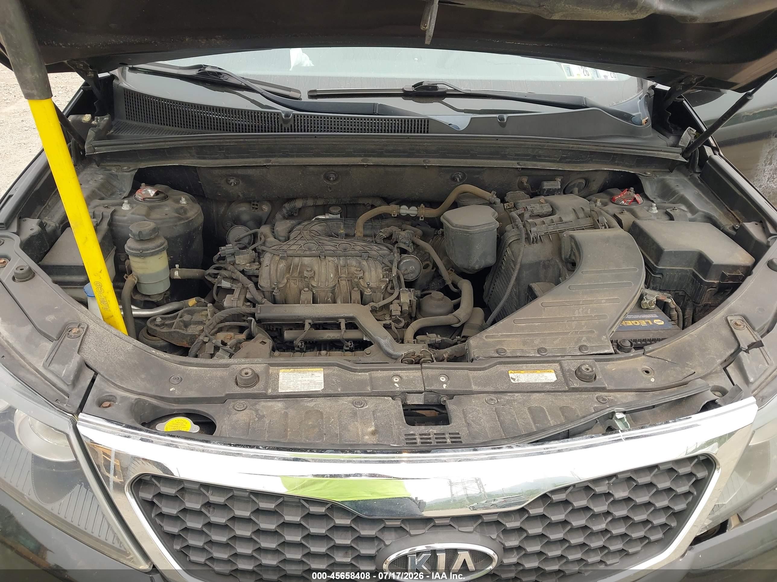 2013 Kia Sorento Lx V6 Maroon vin: 5XYKTDA20DG309880