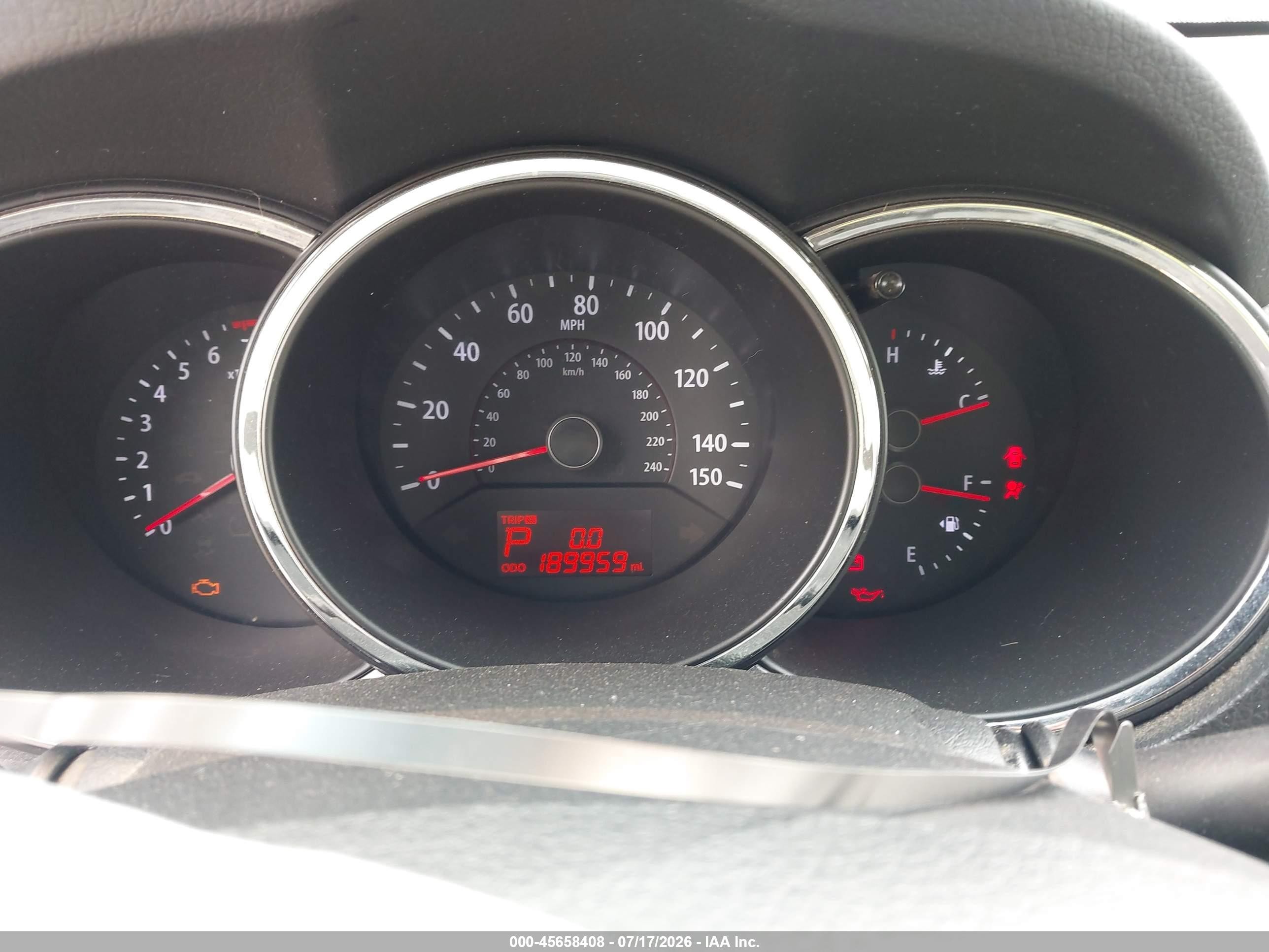 2013 Kia Sorento Lx V6 Maroon vin: 5XYKTDA20DG309880