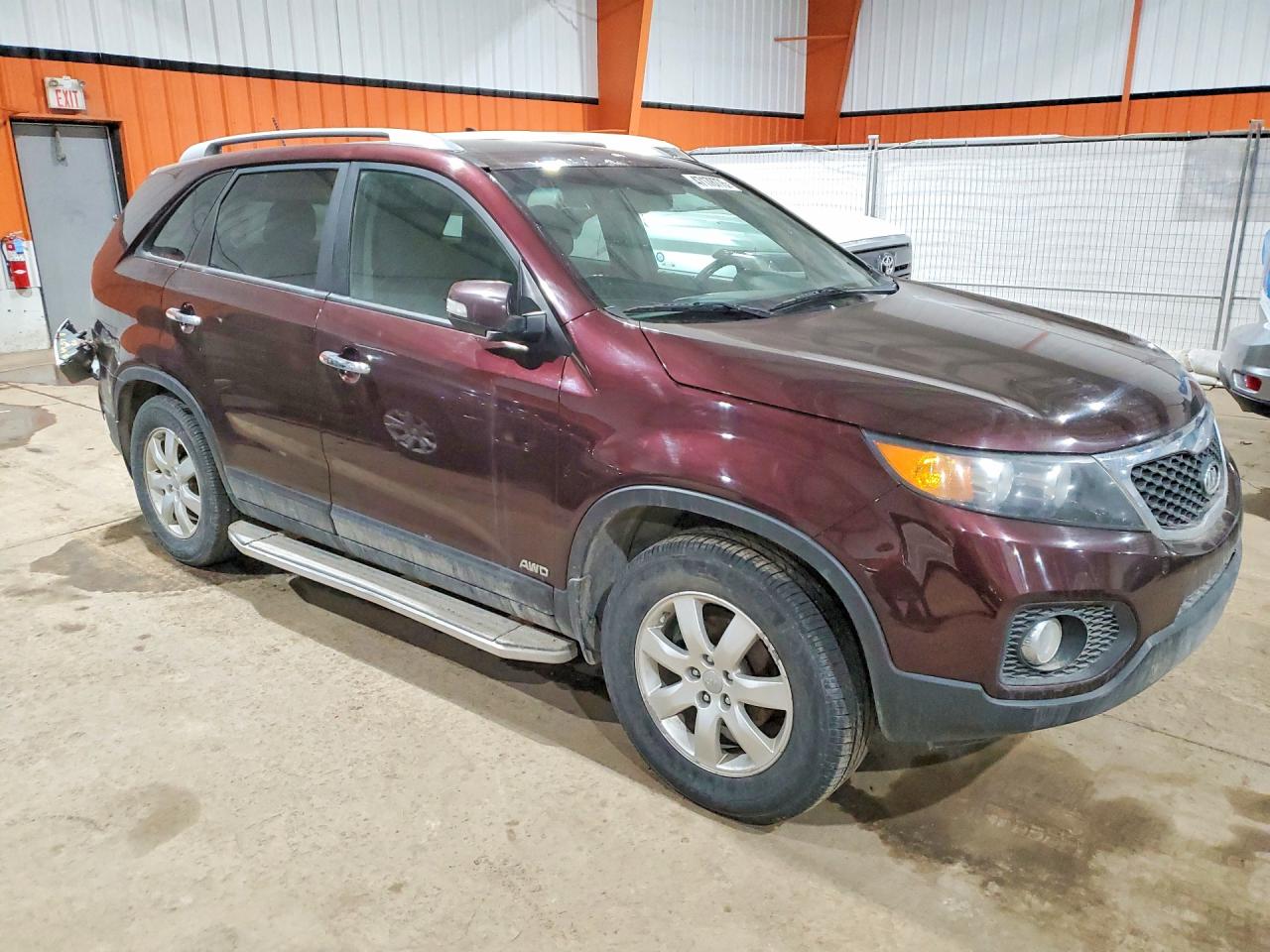 2013 Kia Sorento Lx Burgundy vin: 5XYKTDA20DG397751